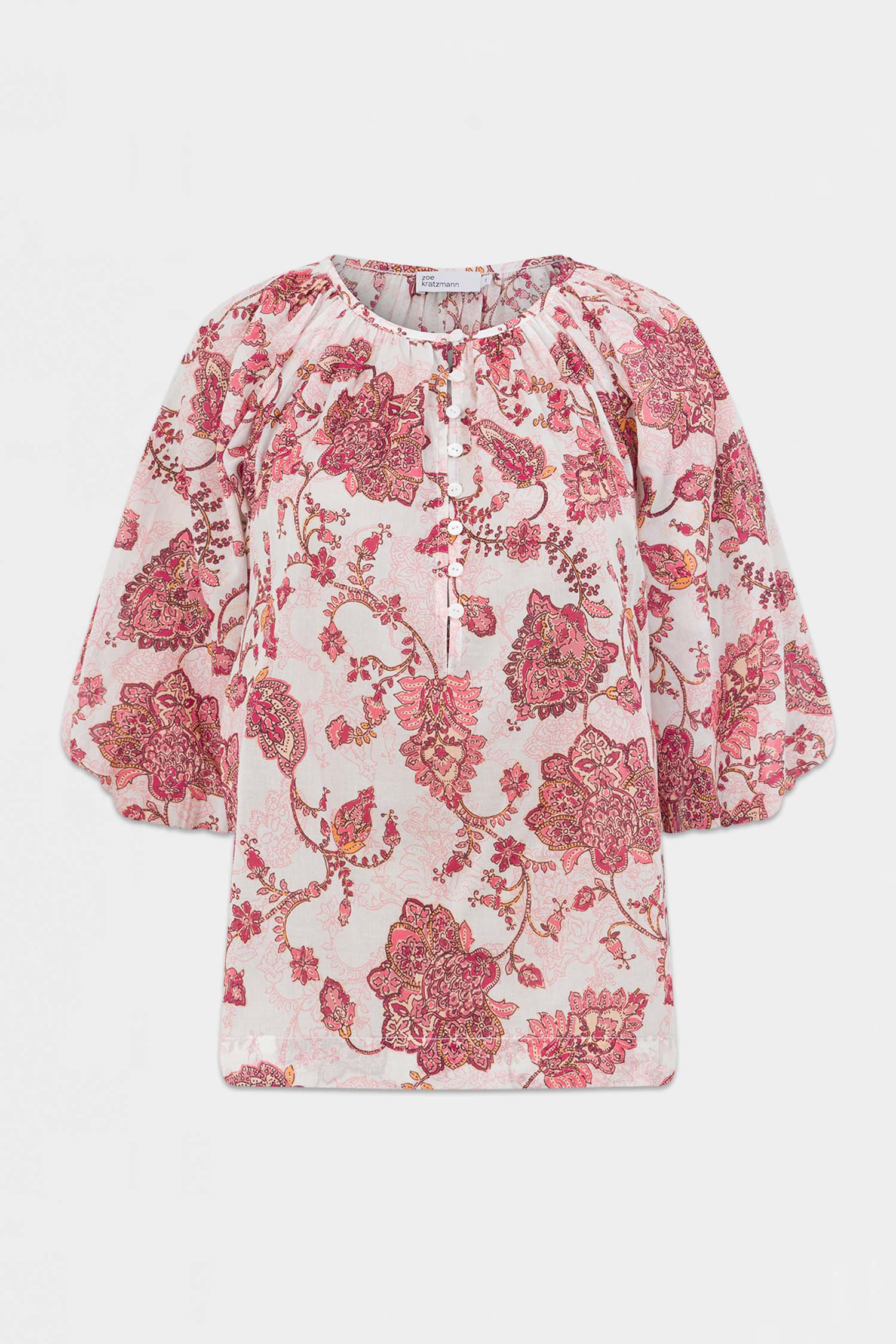 Vow Top Rose Paisley