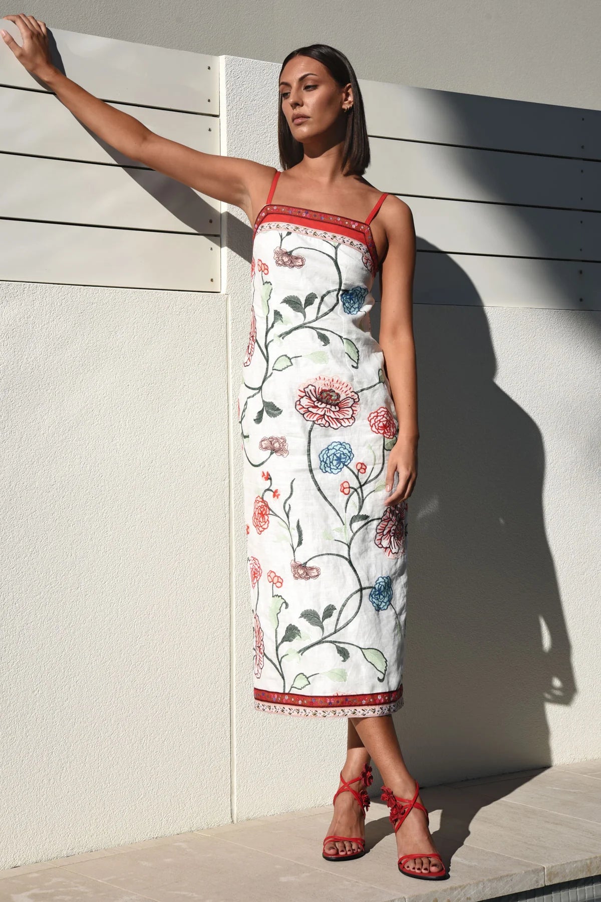 Threading on Sunshine Dress White Floral