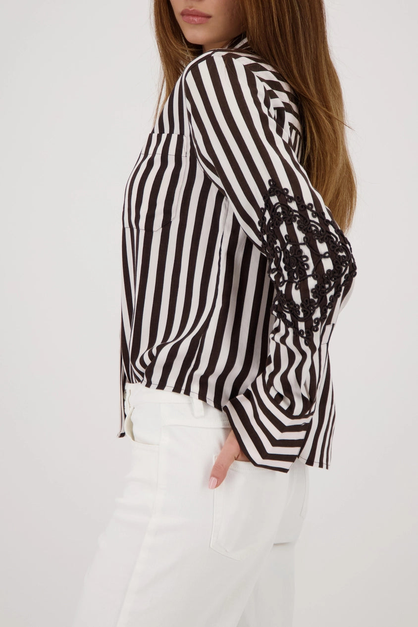 All-Over Print Shirt Brown