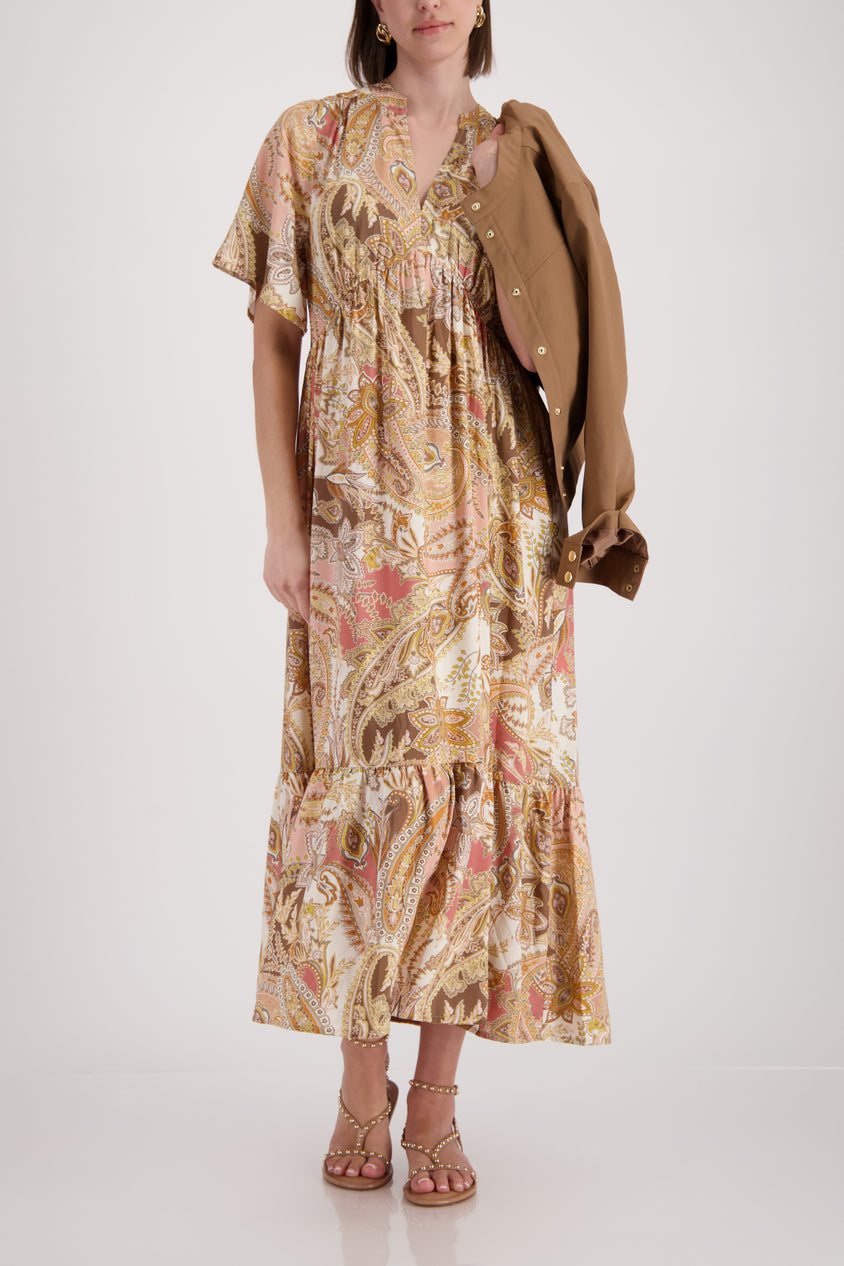 Dress W All-Over Mocca