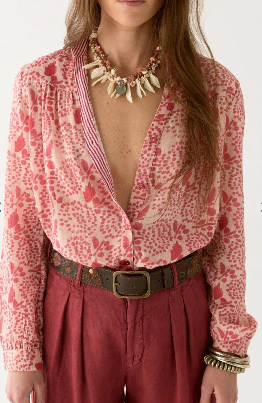 Dylan Blouse Pink Martini