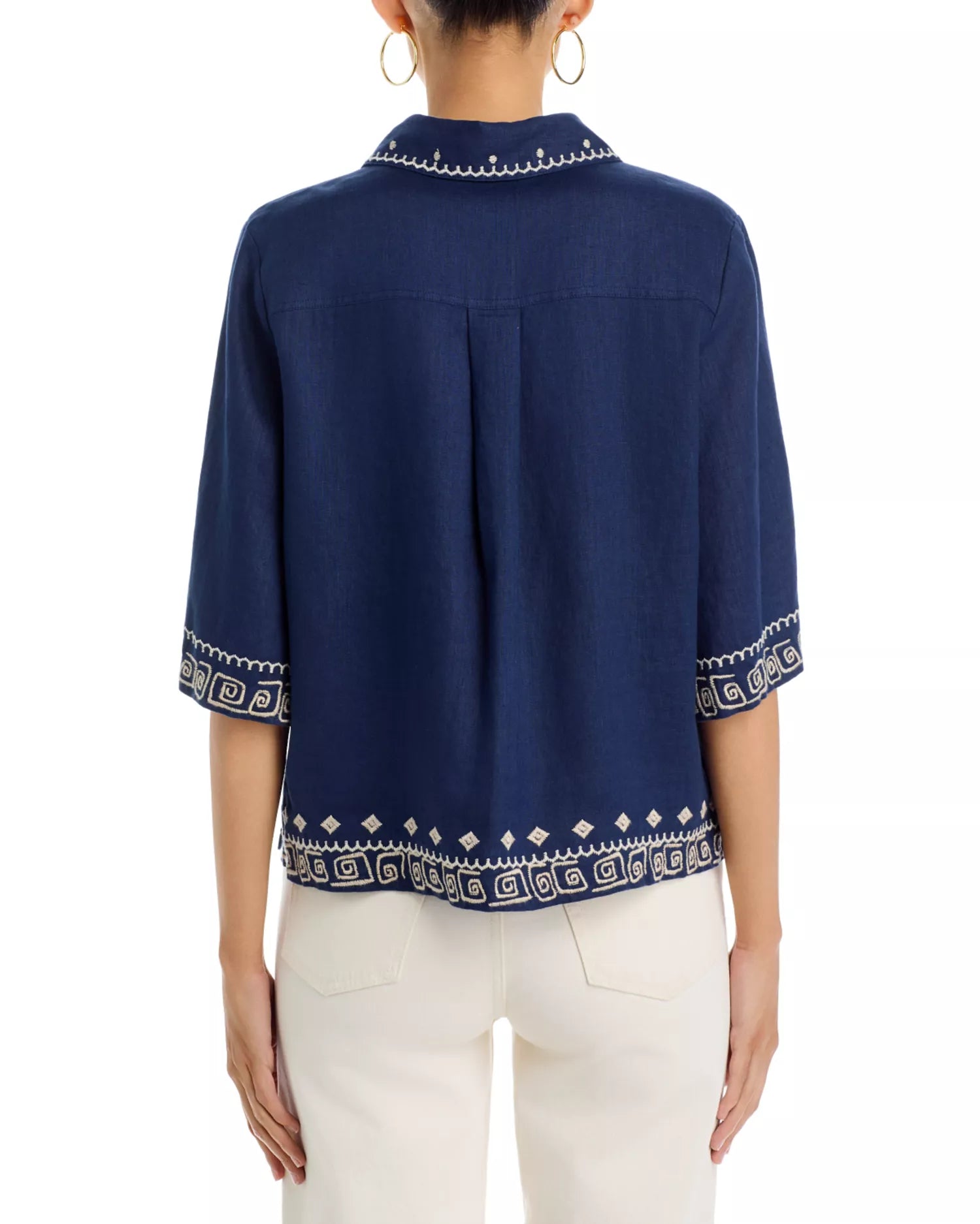Relaxed Kimono Sleeve Shirt Meri Blue Night