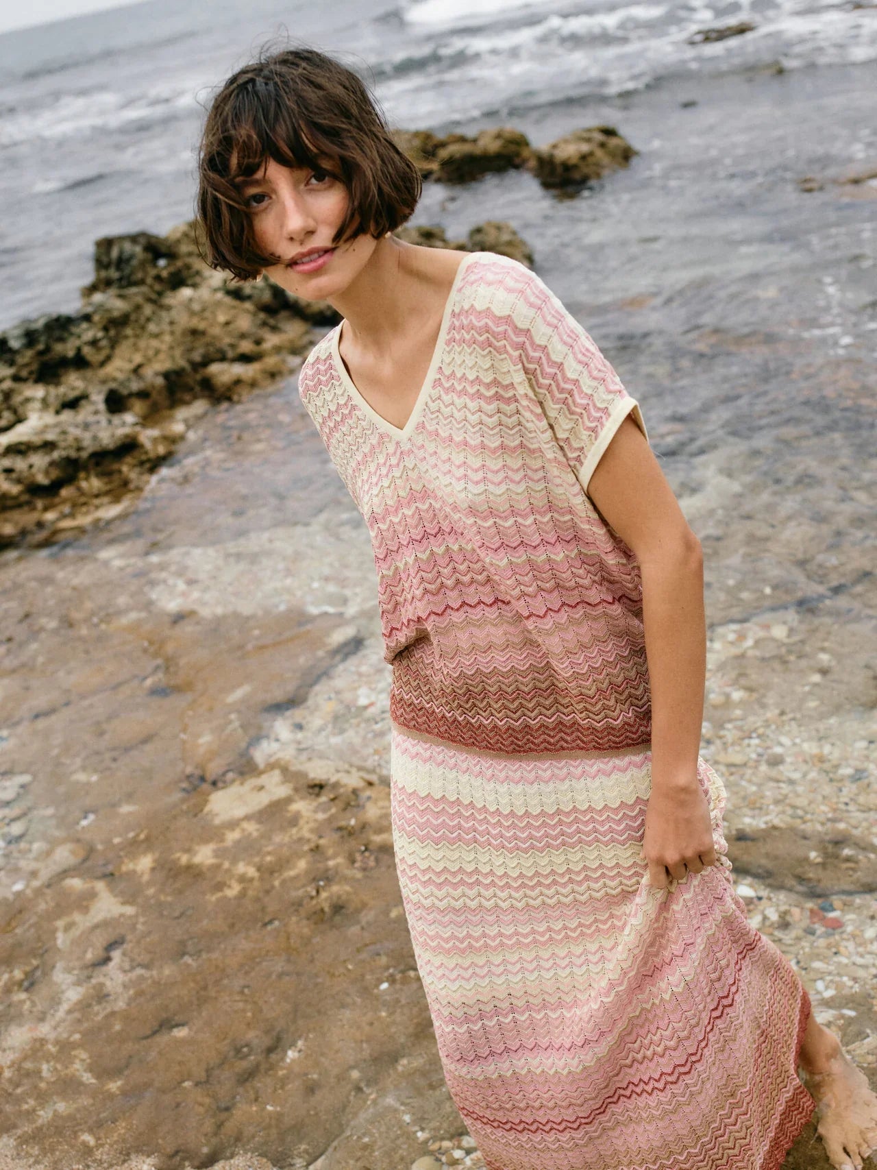 Hopi Zig Zag Knit Skirt