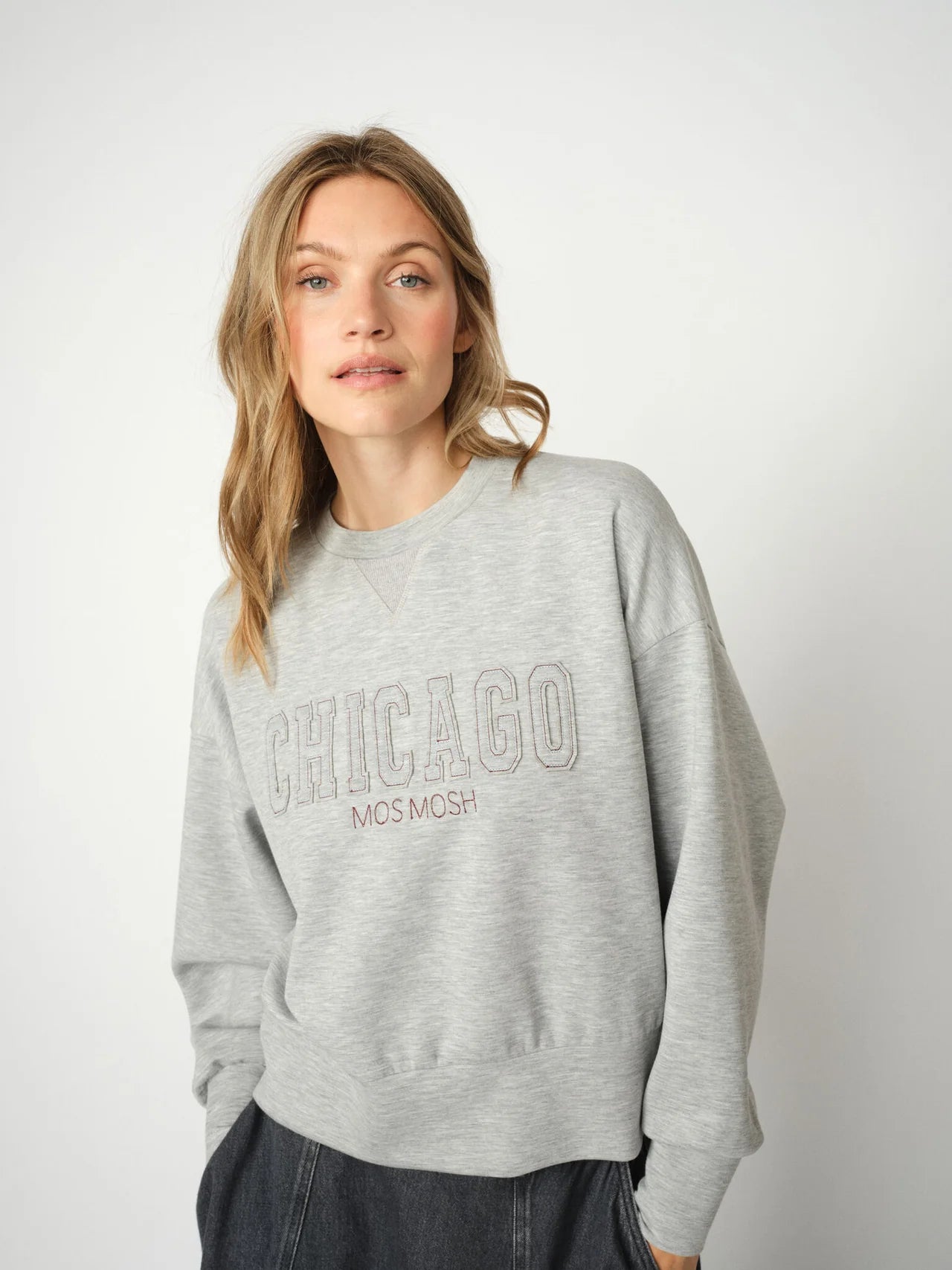 RENZI O-LS SWEATSHIRT GREY MLTI