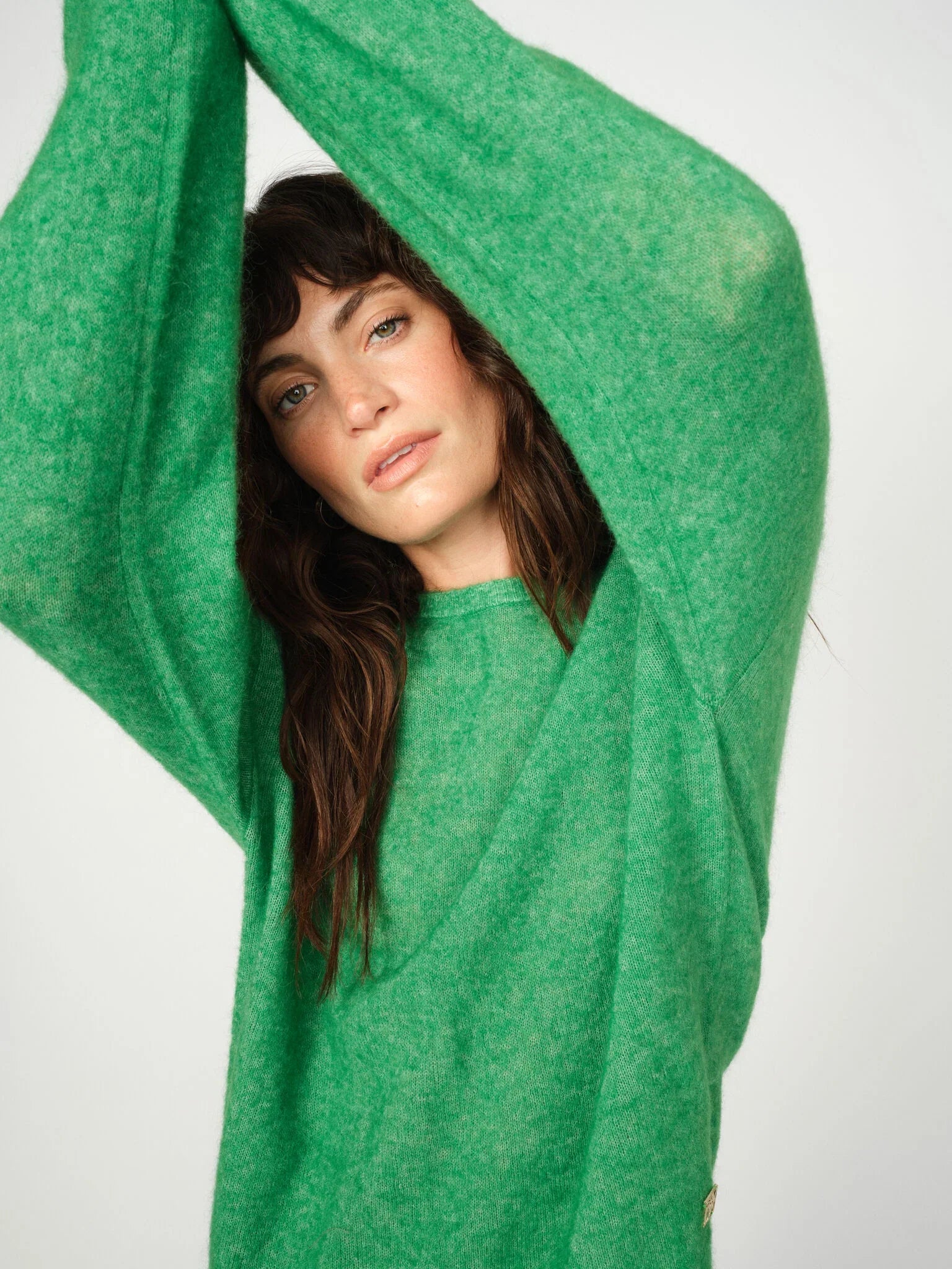 MAPE O-NECK KNIT MLTI Green