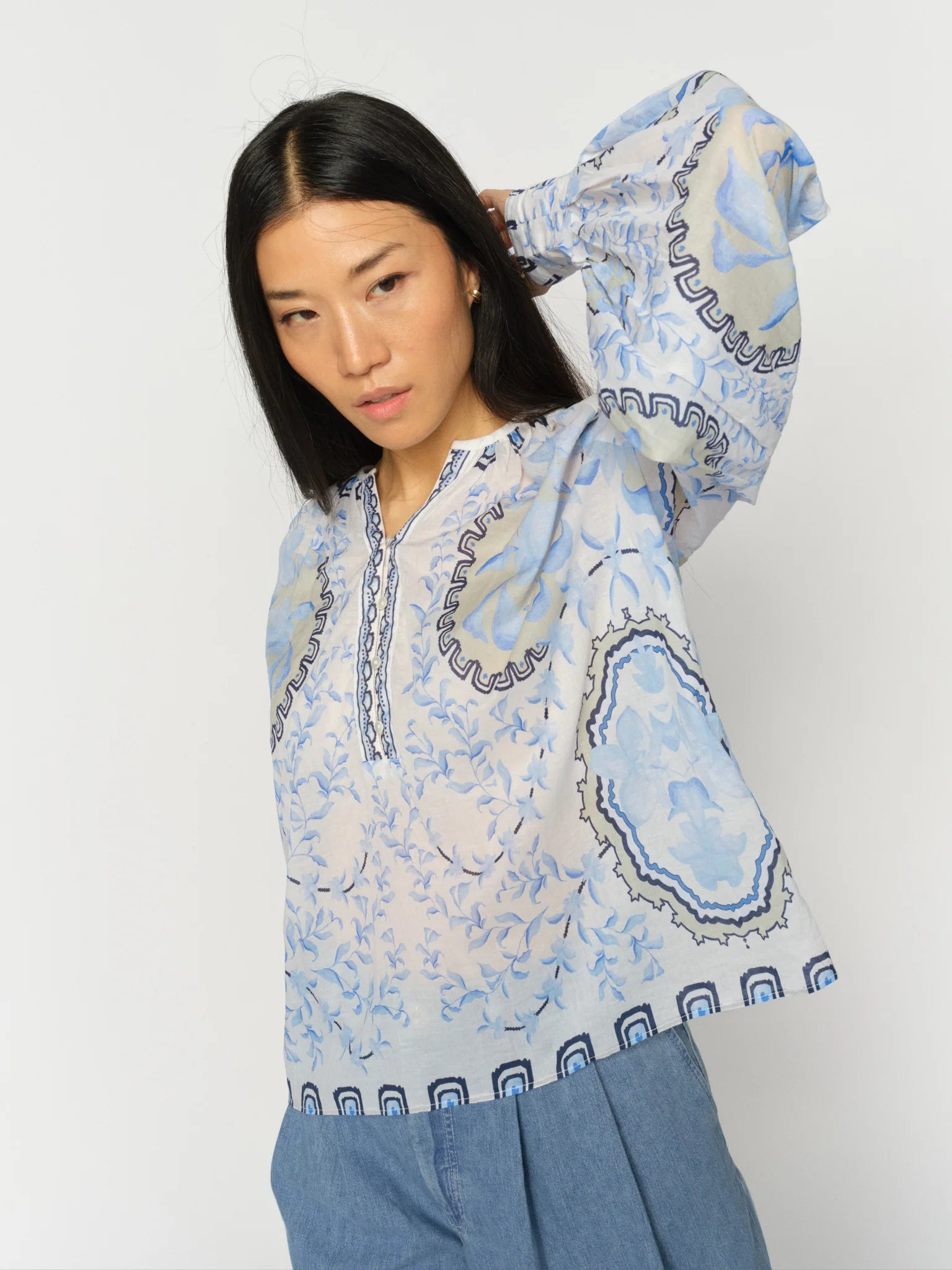 Wylde Orchid Blouse Brnr