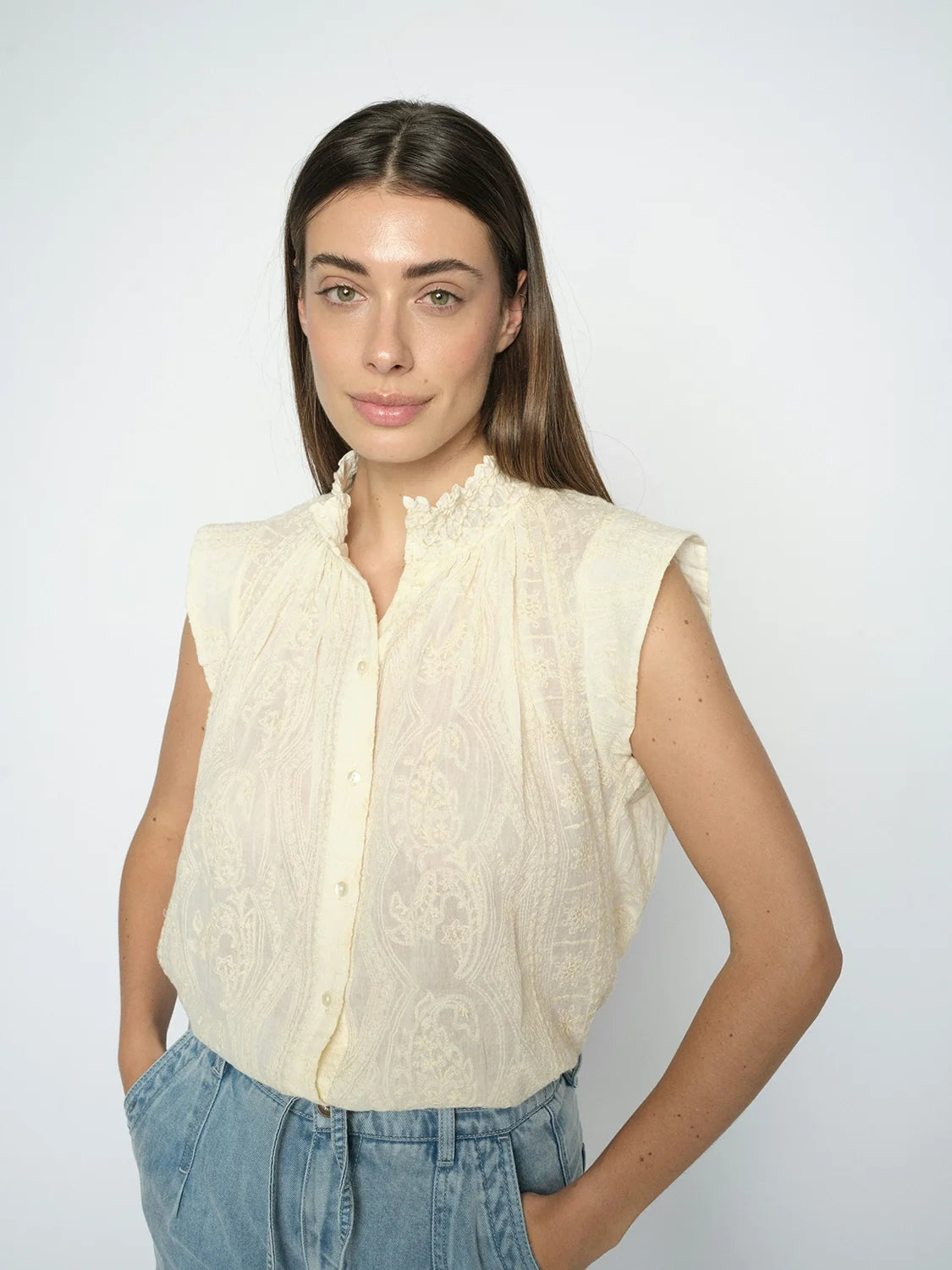Jia Allo Shirt Ecru
