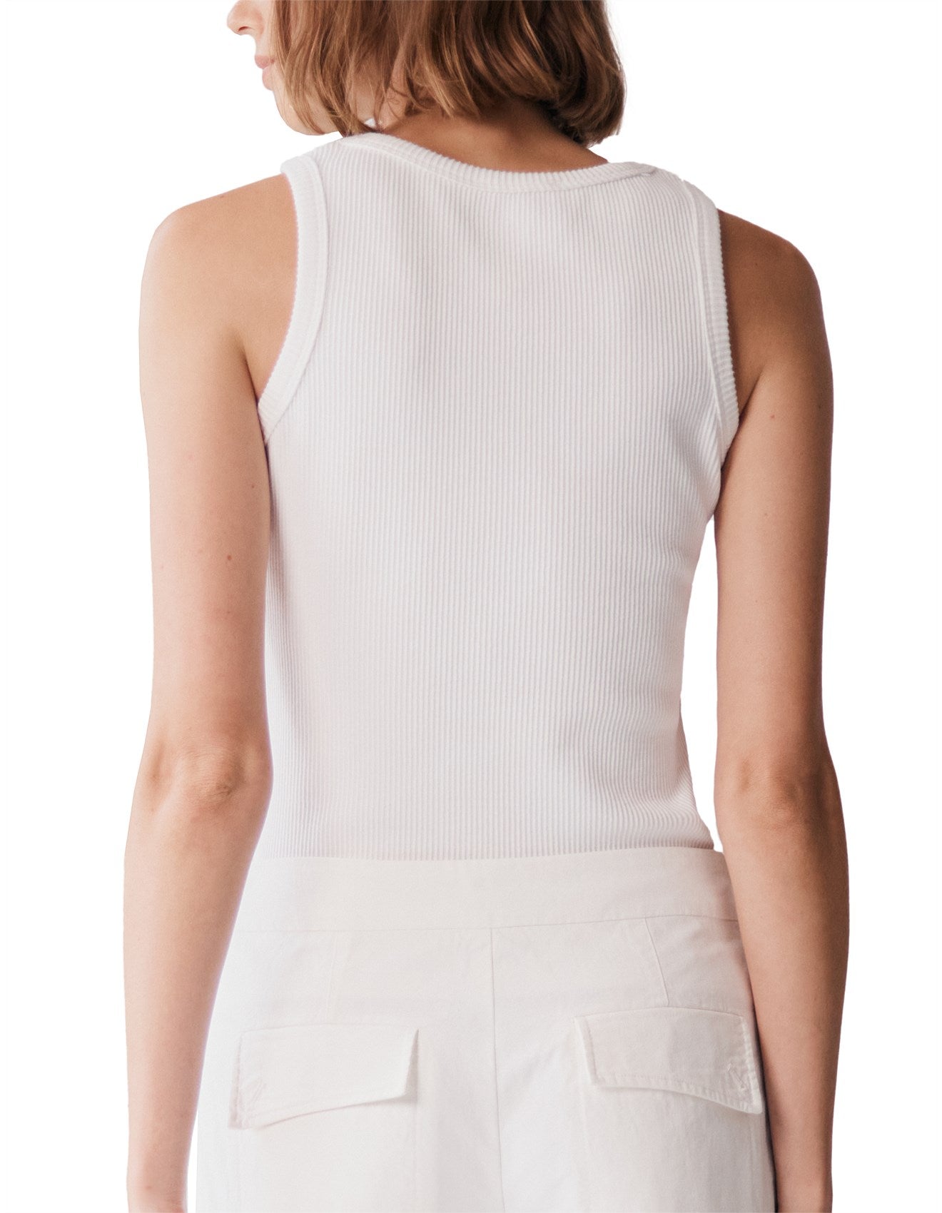 Cassie Tank White