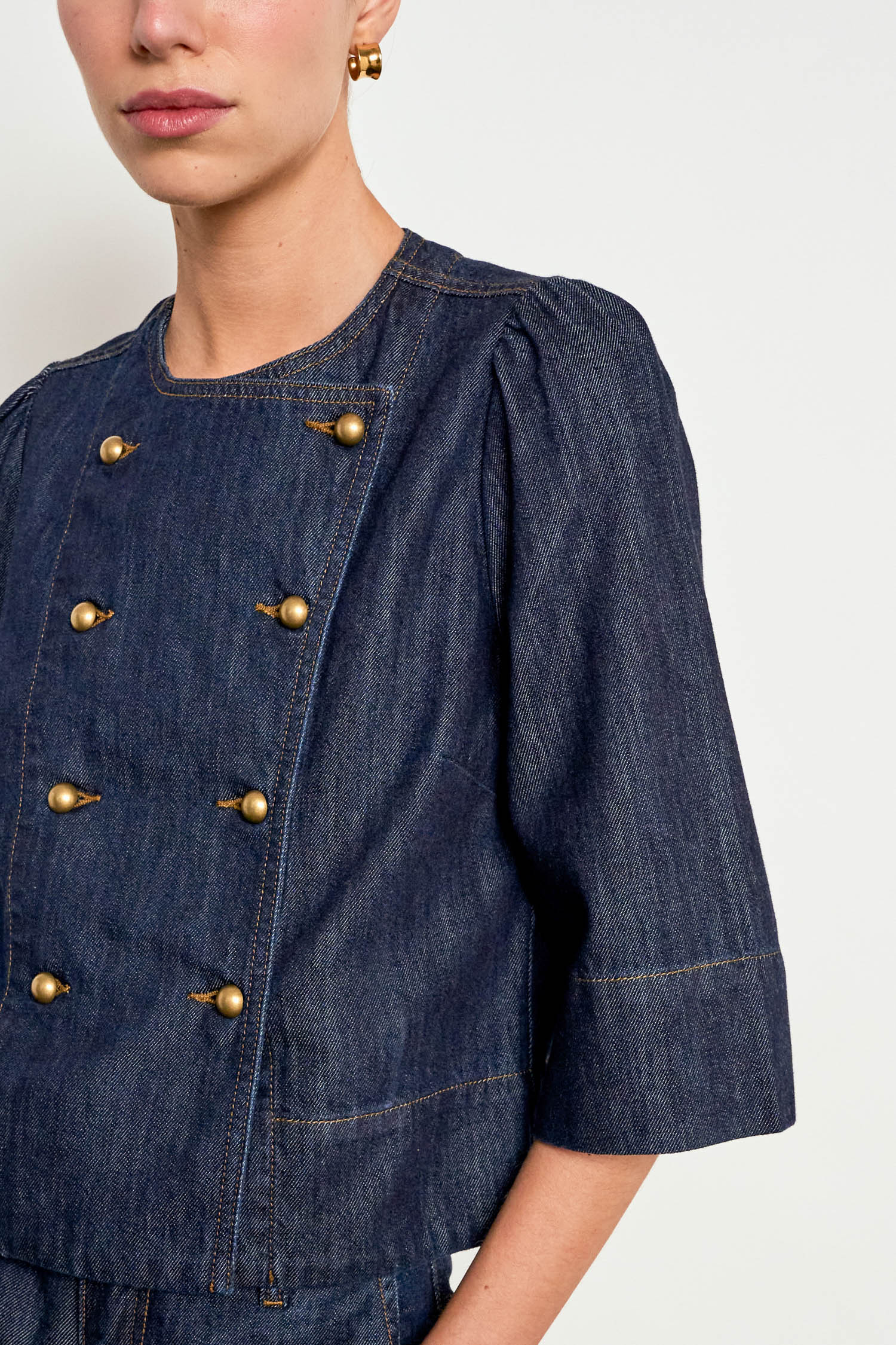 Plunge Jacket Dark Denim