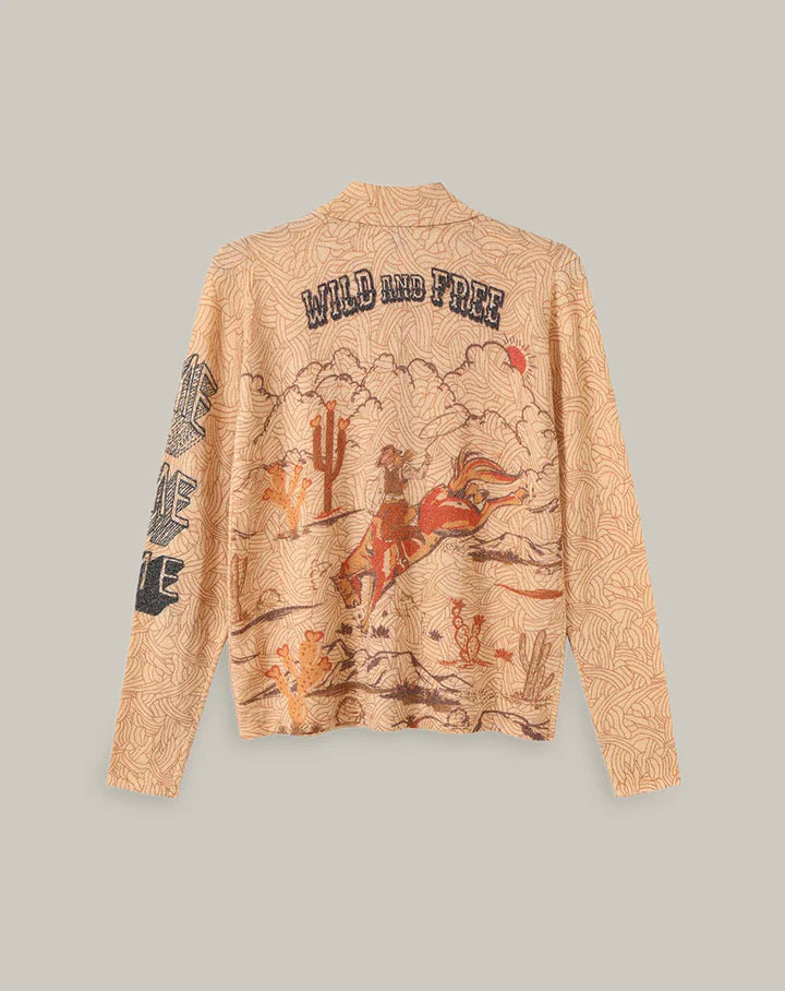 SERENITY BUTTON SHIRT KNIT RODEO