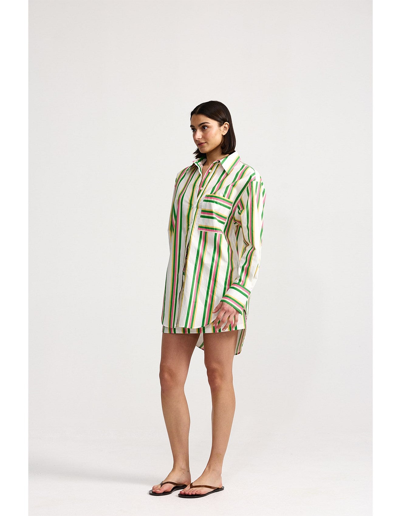 Buddy Shirt in Meadow Sorbet Stripe