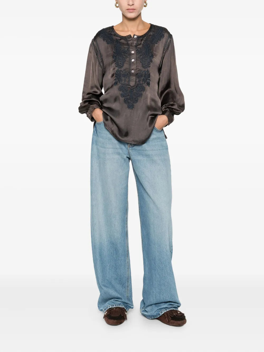 Clotilde Blouse Mystic Green