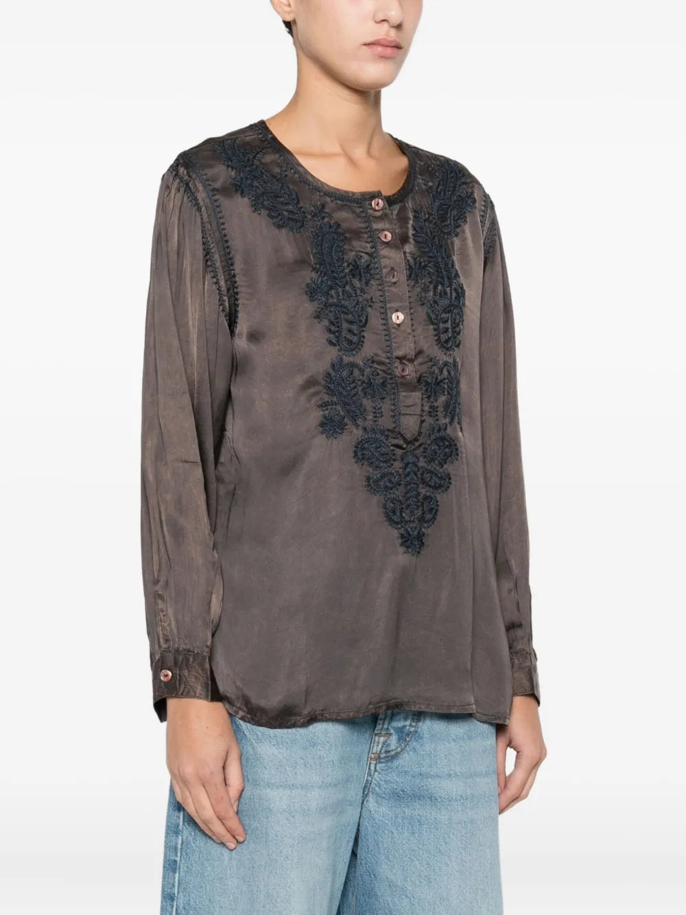 Clotilde Blouse Mystic Green