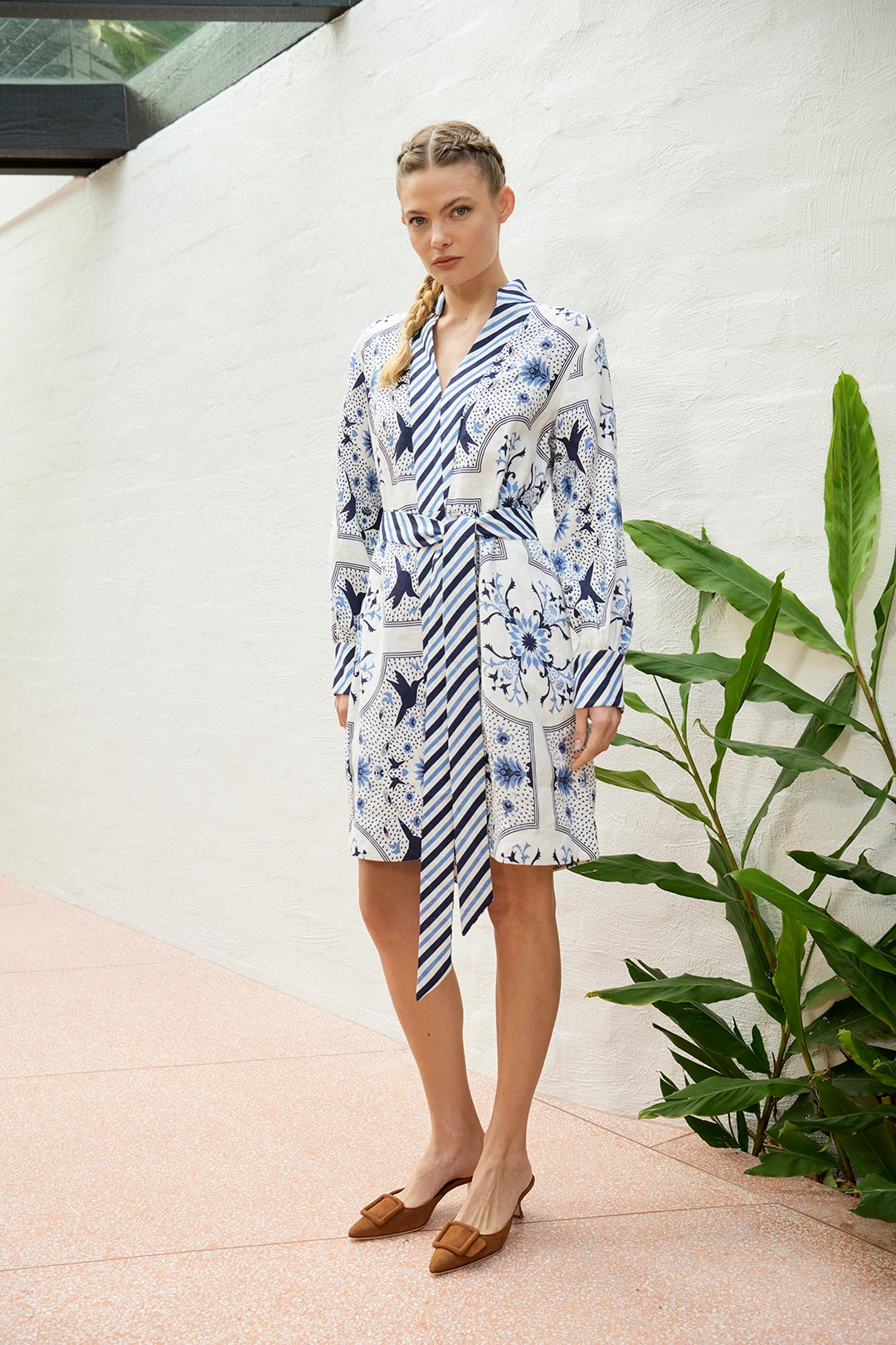 Skye Bird Dress - White