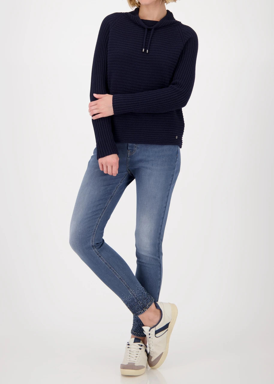PULLOVER MONARI RIB NIGHT SKY