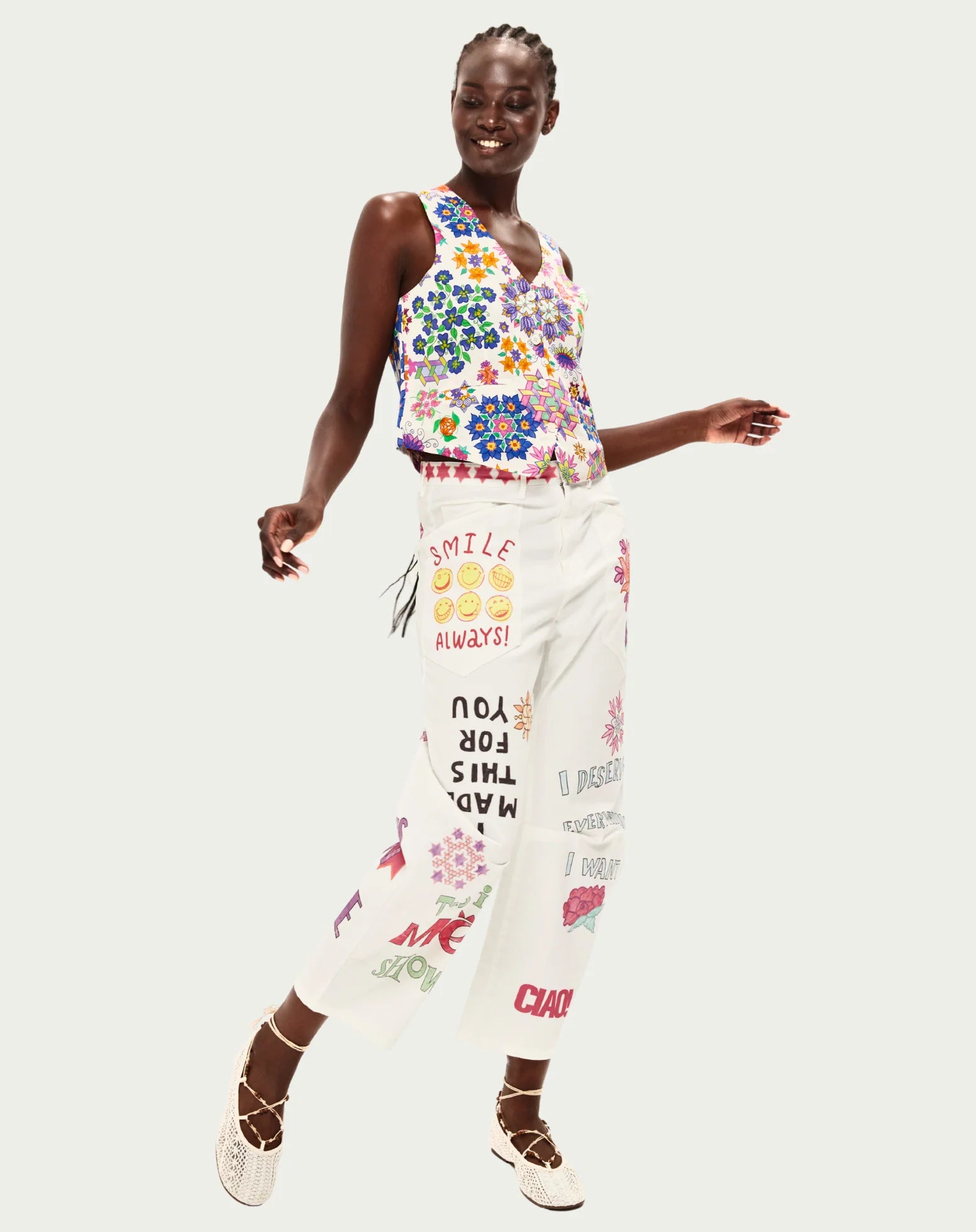 Cala Cotton Barrel Pants Markers
