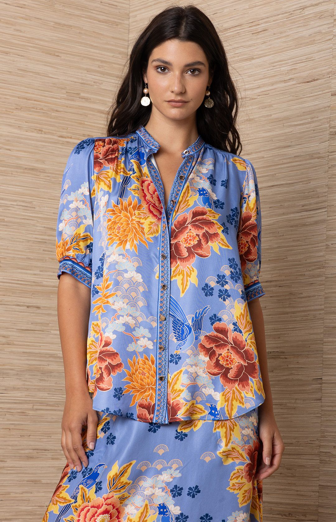 Scottie 3/4 Sleeve Button Up Top