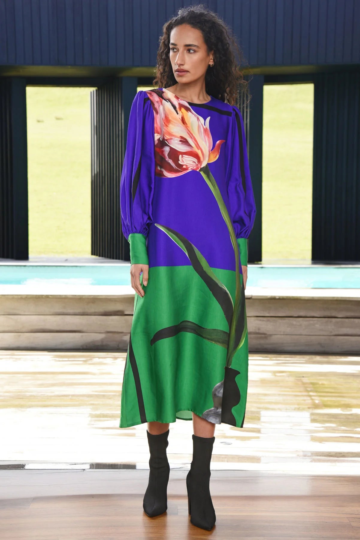 Sweet Simplicity Dress Blue Tulip