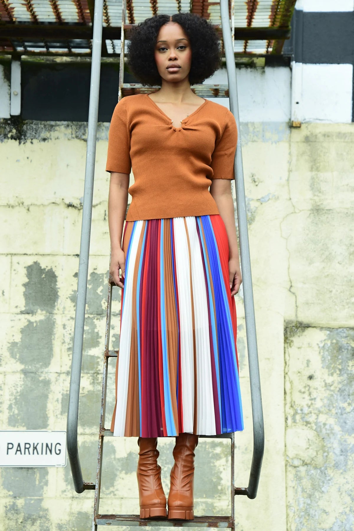 Meet & Pleat Skirt
