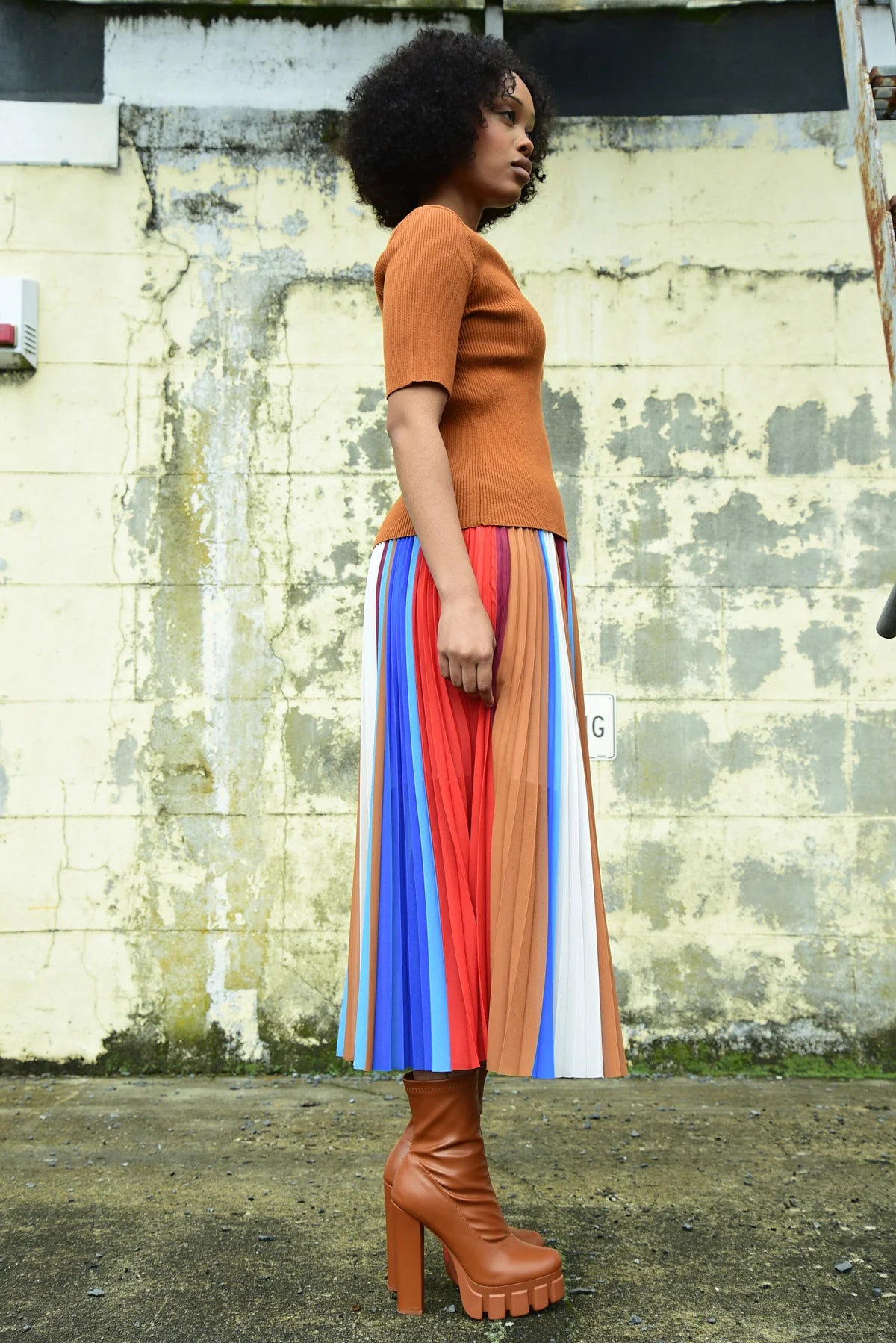 Meet & Pleat Skirt