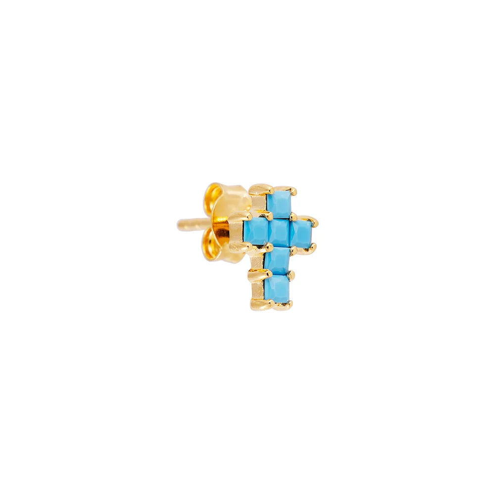 Azzurra Cross Studs