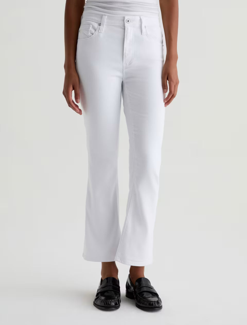 Farrah Boot Crop Jean Gallery White