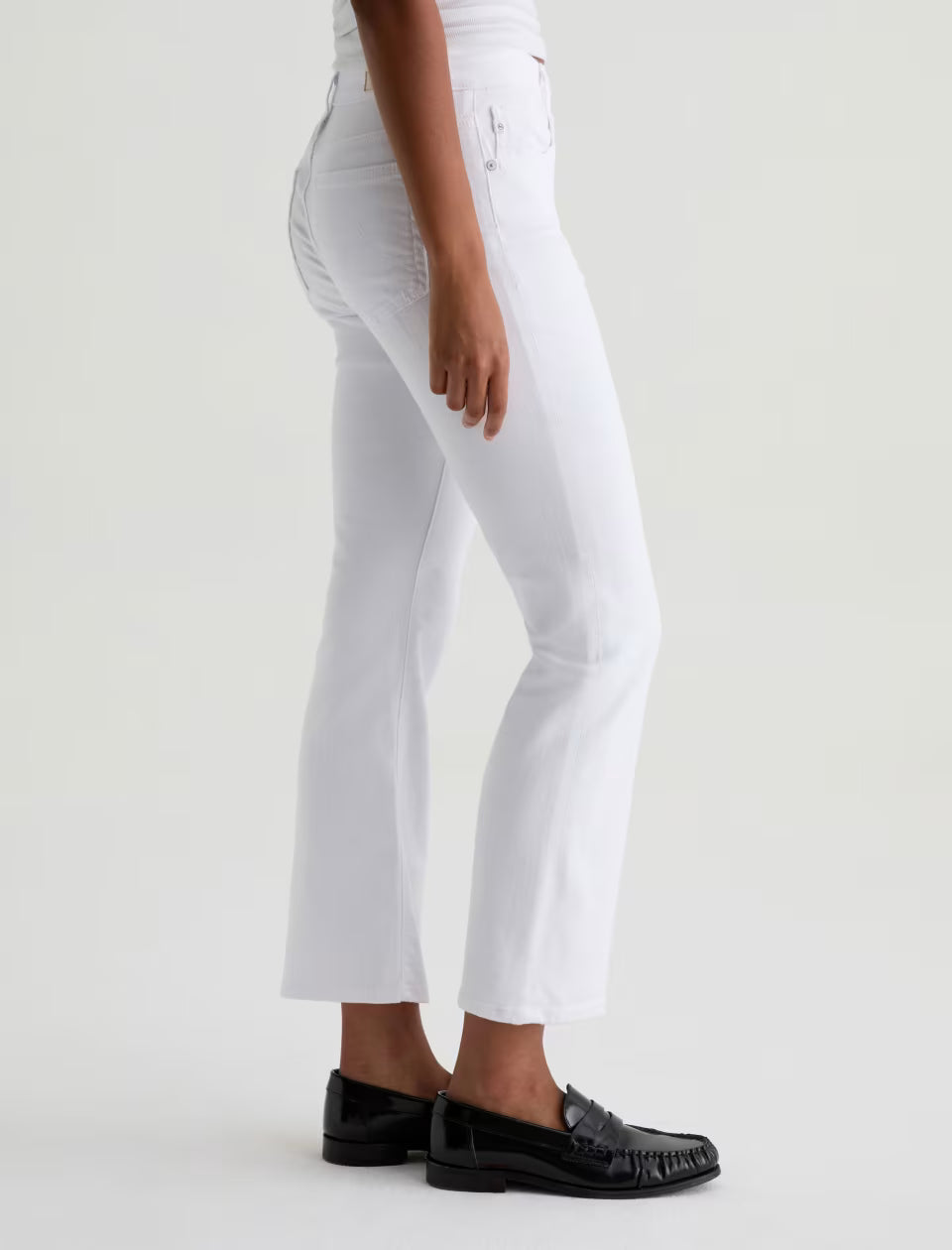 Farrah Boot Crop Jean Gallery White