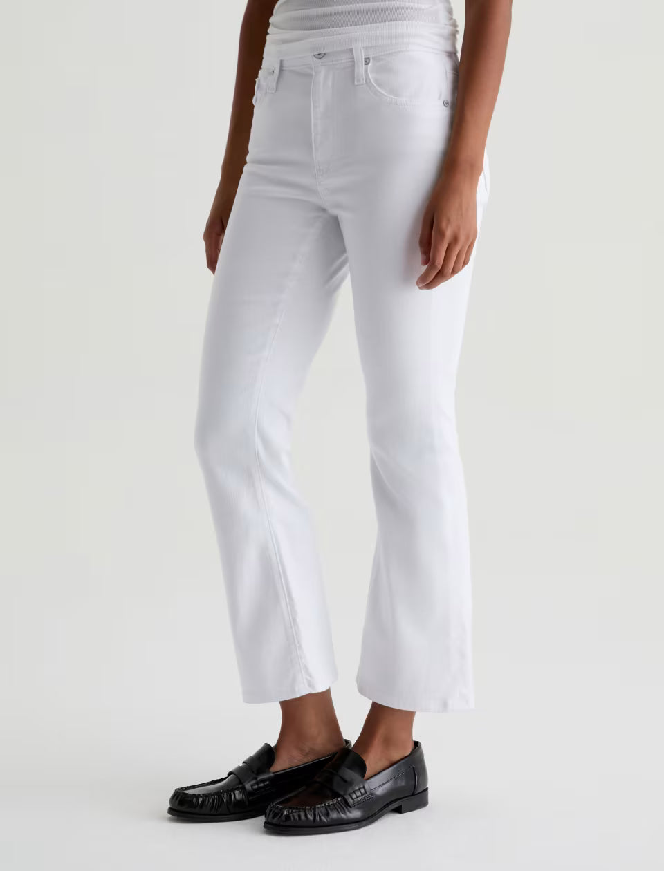 Farrah Boot Crop Jean Gallery White
