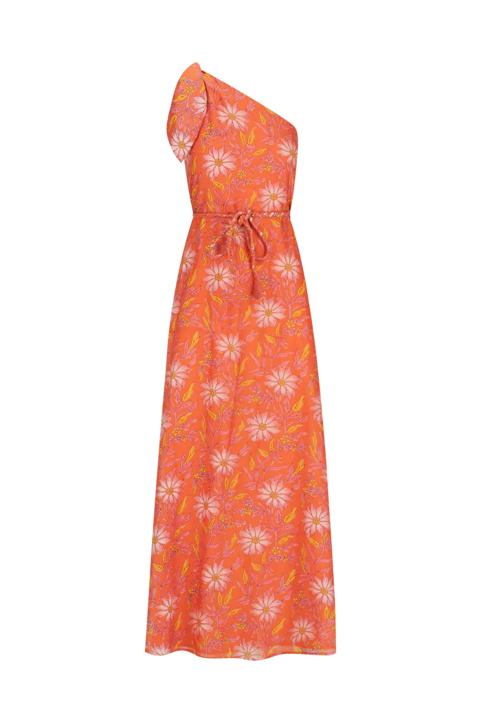 Helena Dress - Spring Daisy Crimson