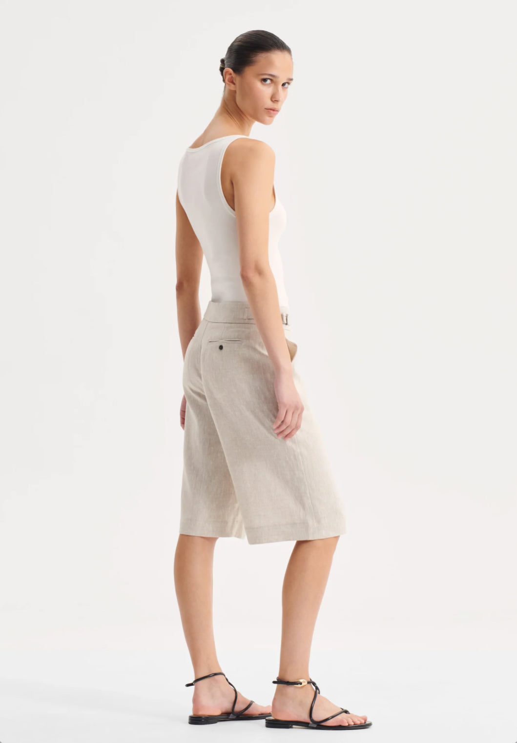 Sonny Linen Bermuda Short Natural