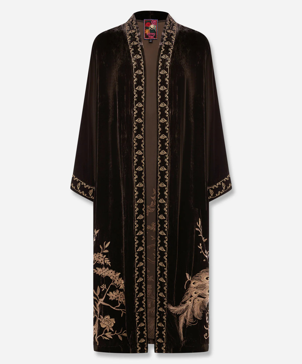 Velvet Kimono Coat - Molly