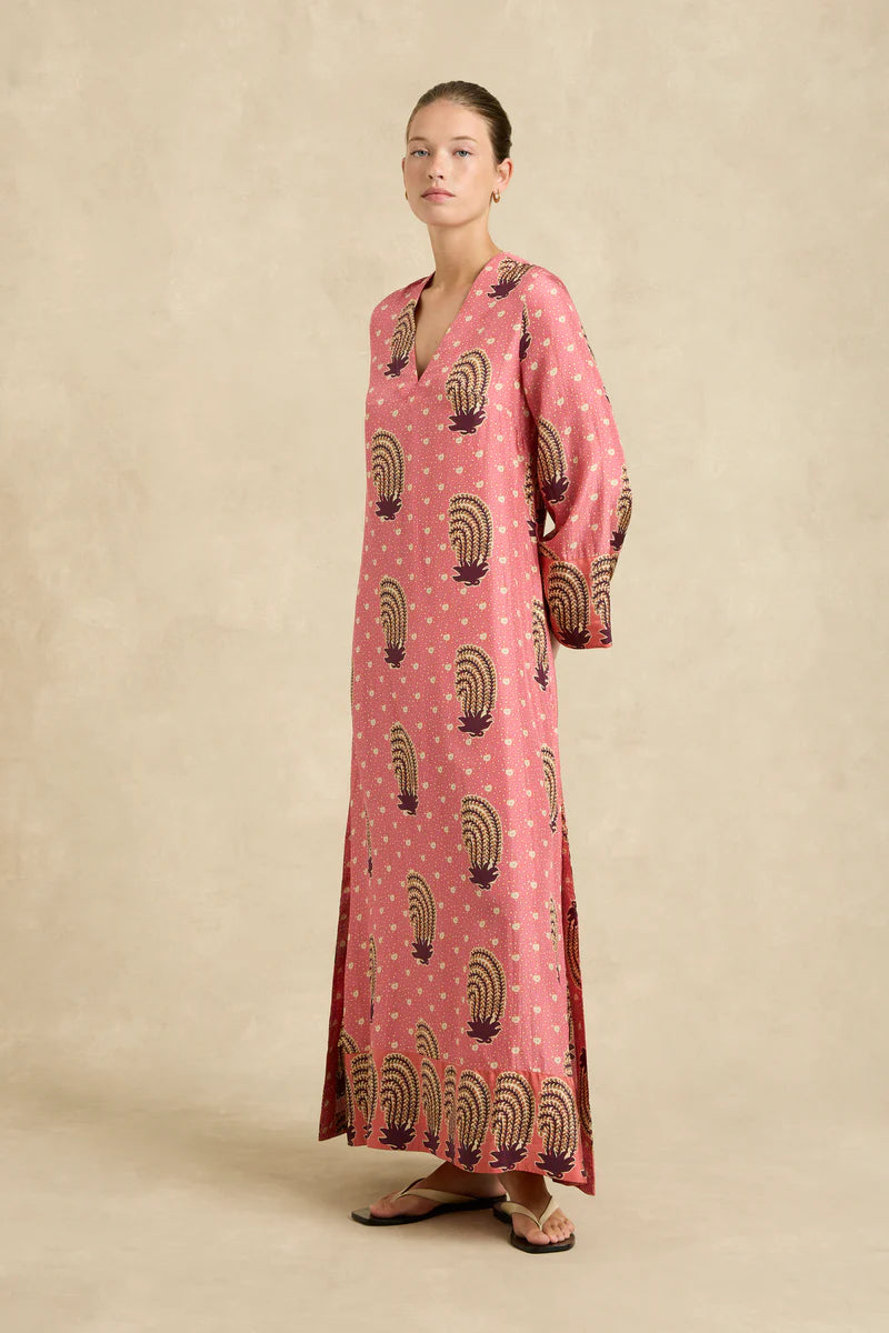 Leandra Dress Tide Hibiscus