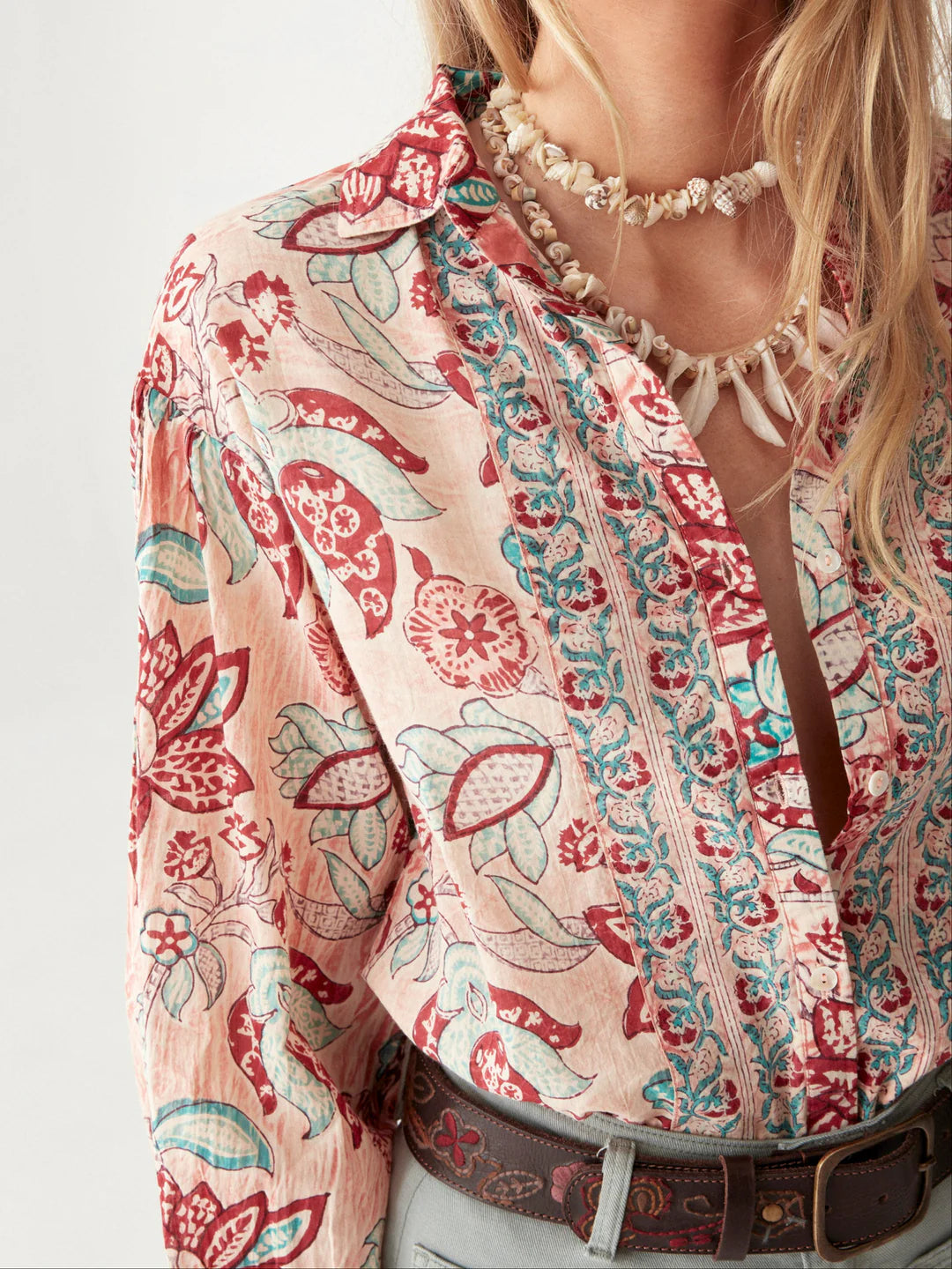 Tito Blouse Tropicana Shrimp