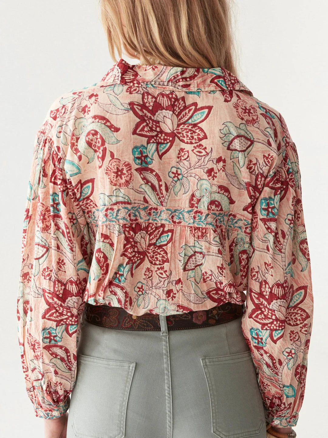Tito Blouse Tropicana Shrimp