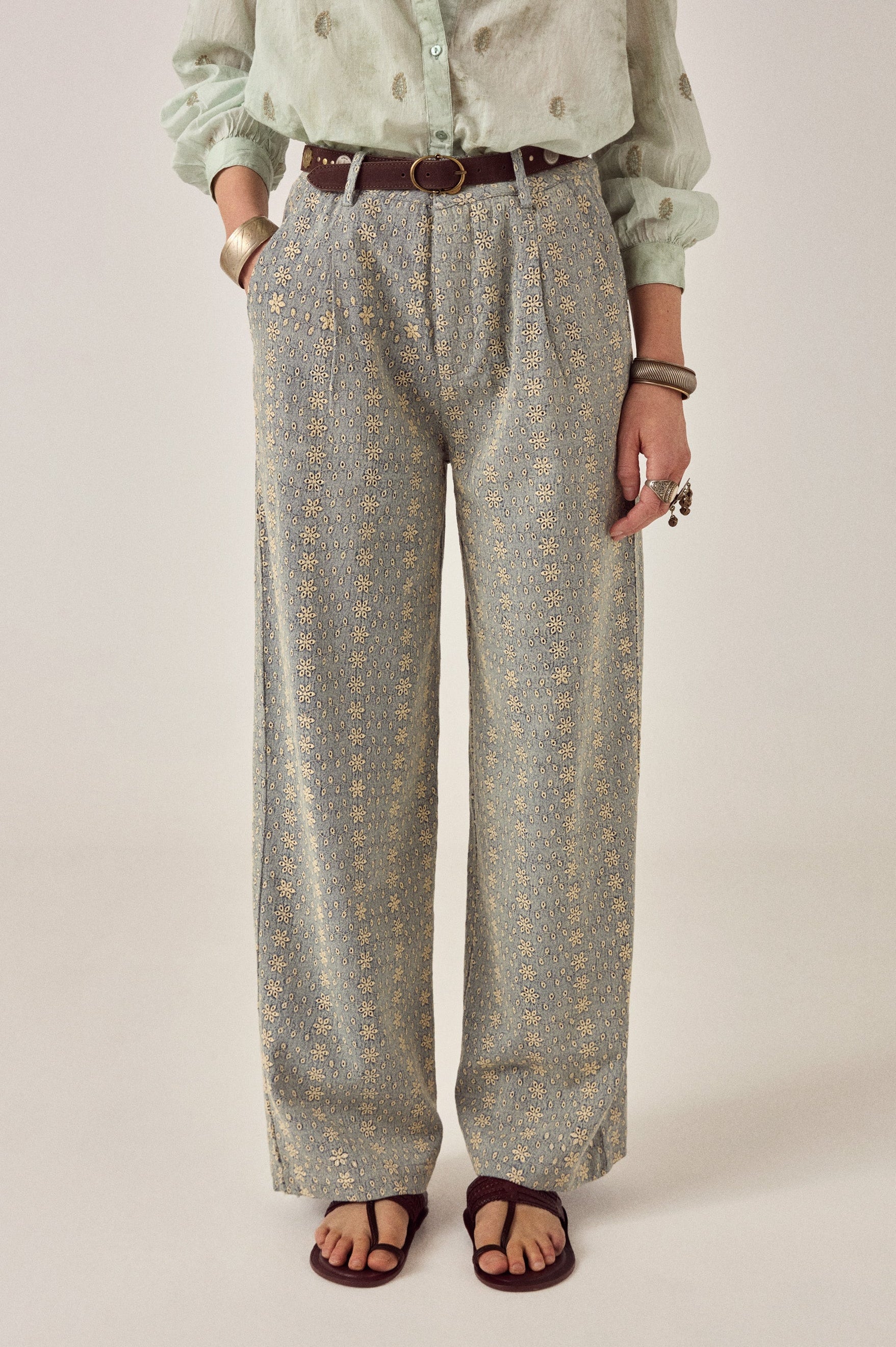 Theodore Pant Western Lace