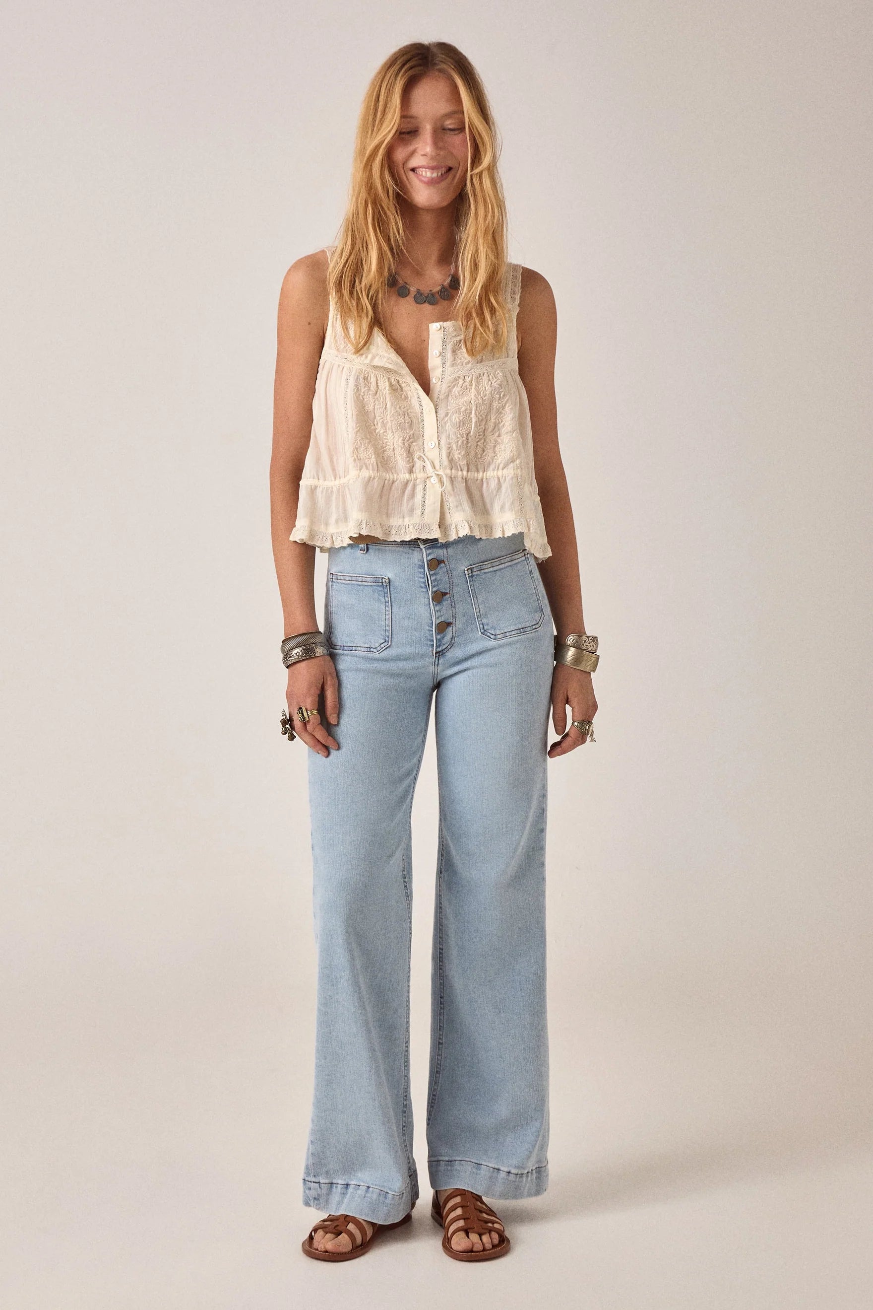 Constanza Top Vintage Lace