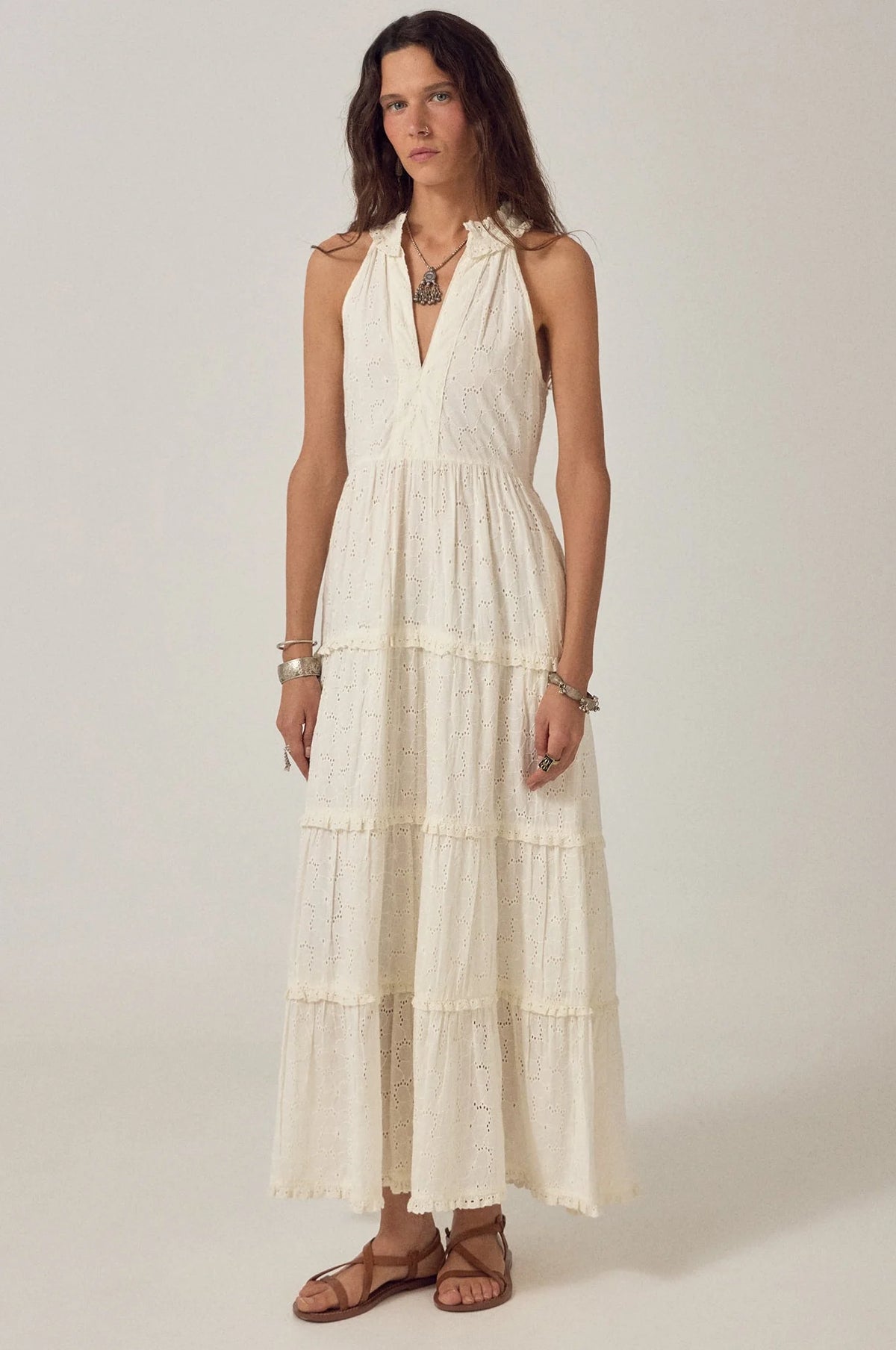 Luigi Dress Blanc Boheme Chalk