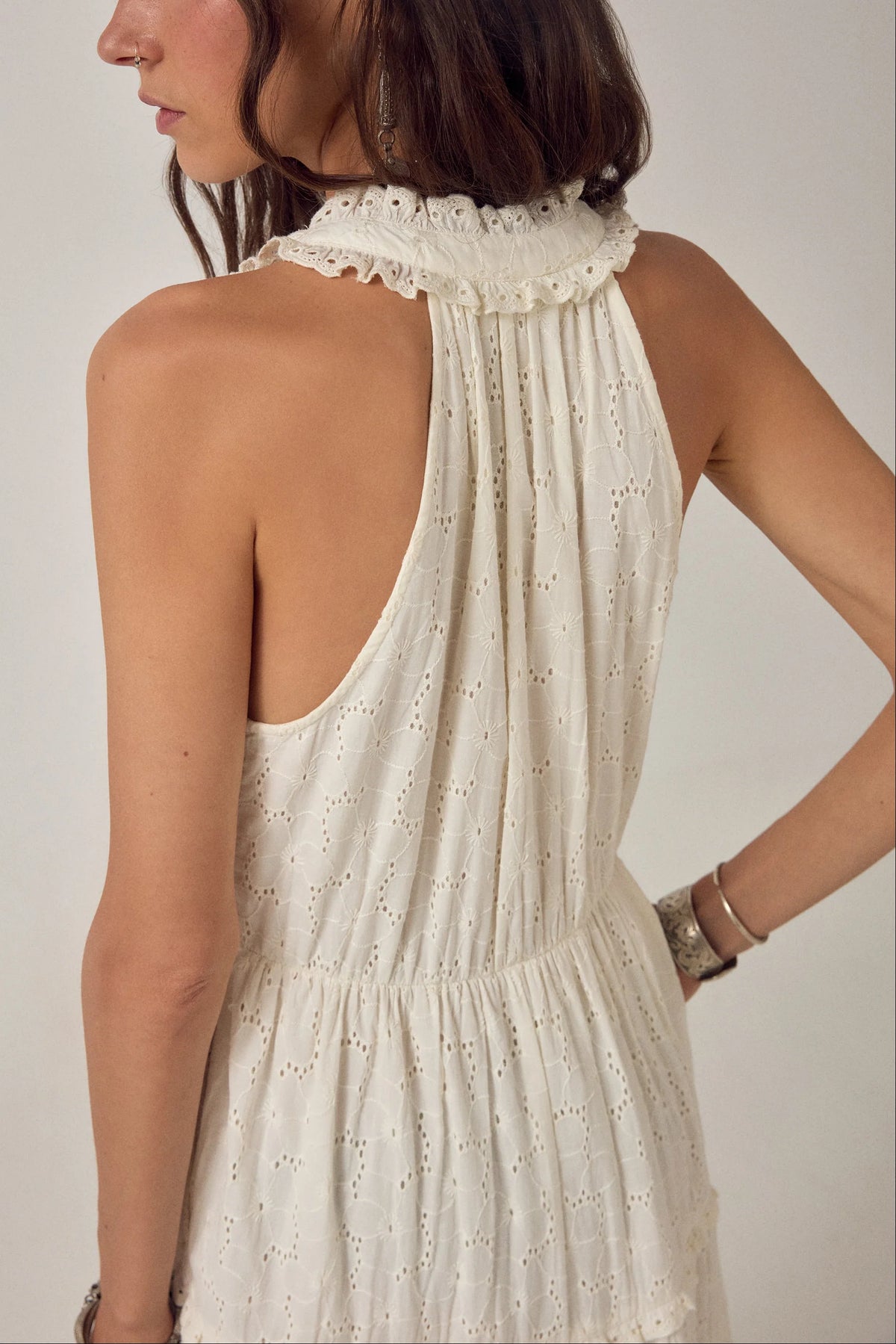 Luigi Dress Blanc Boheme Chalk