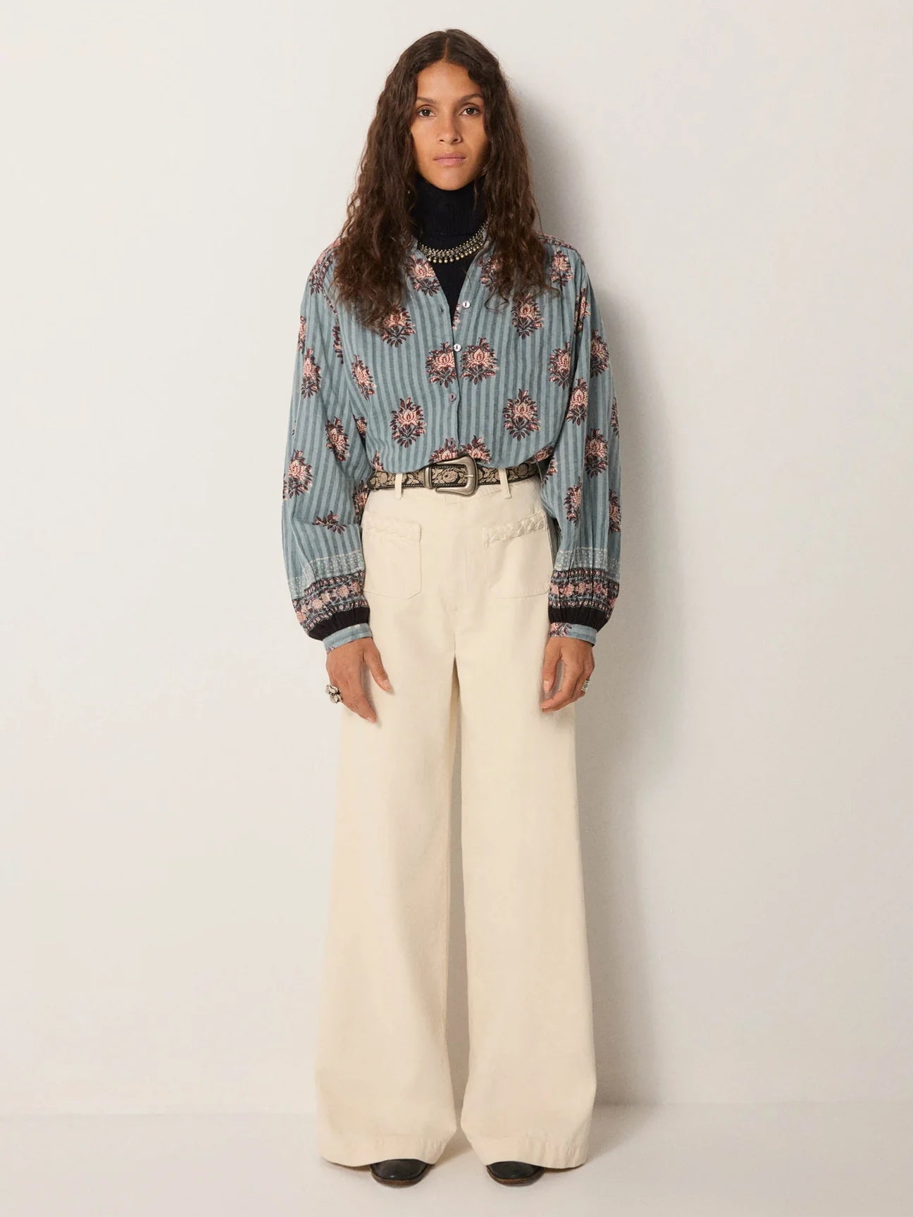 Omara Blouse Cerulean Mist