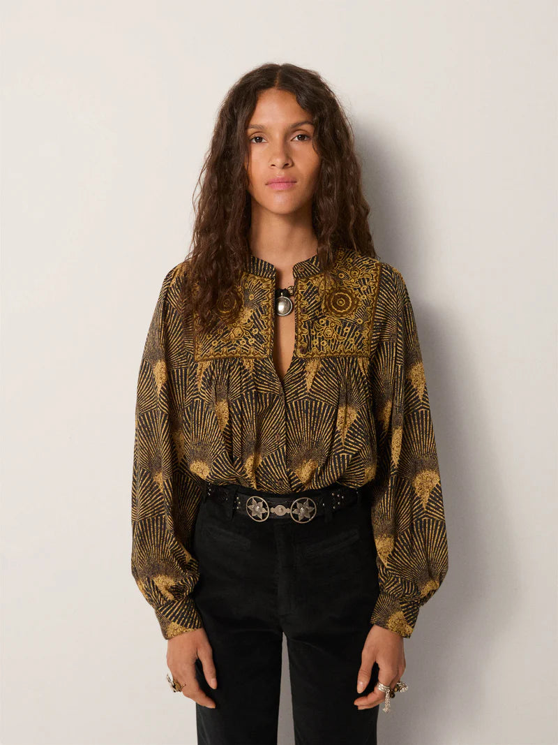 TRIANA BLOUSE AVOCADO