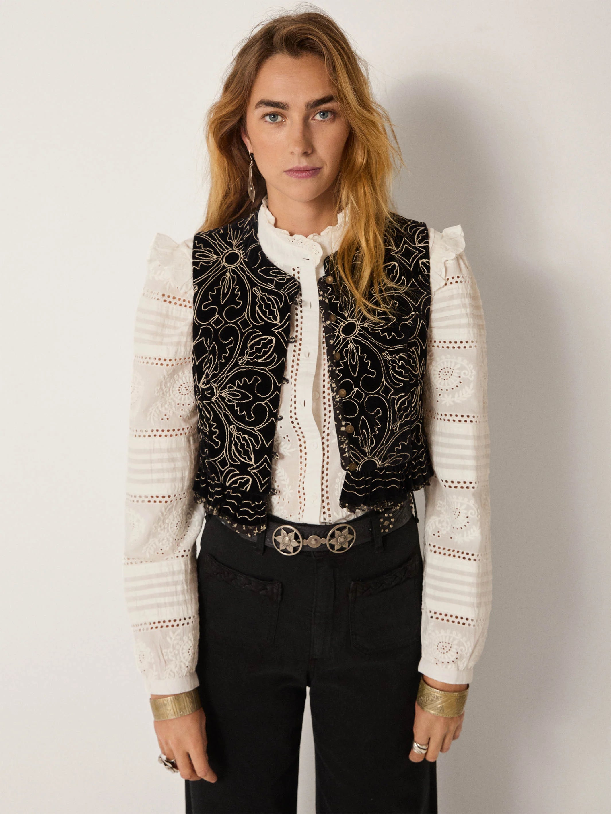 Marceline Vest in Night Lilly