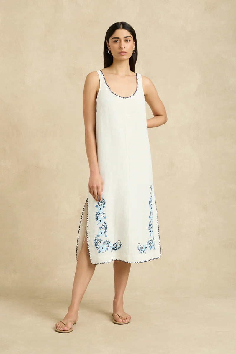 Maria Dress Blossom Indigo