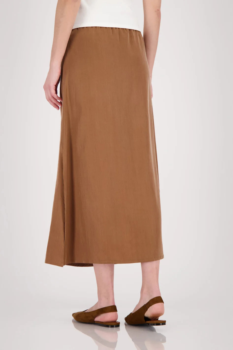 Basic Cupro Skirt Mocca