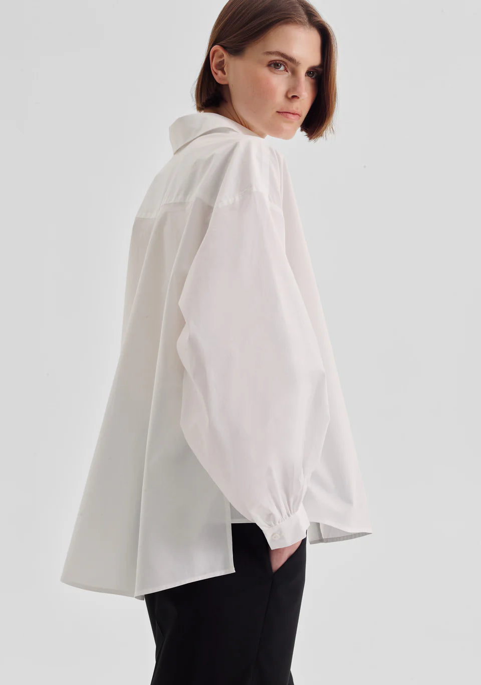 Leona Swing Shirt White