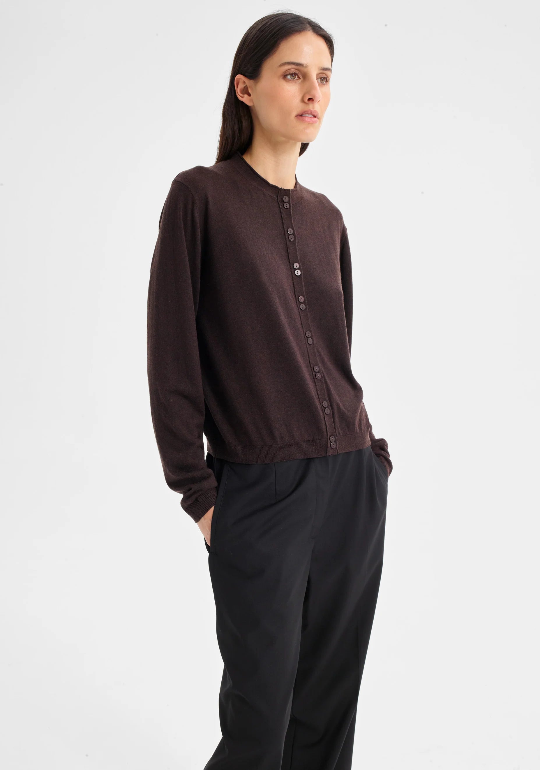 Margo Knit Cardigan Espresso