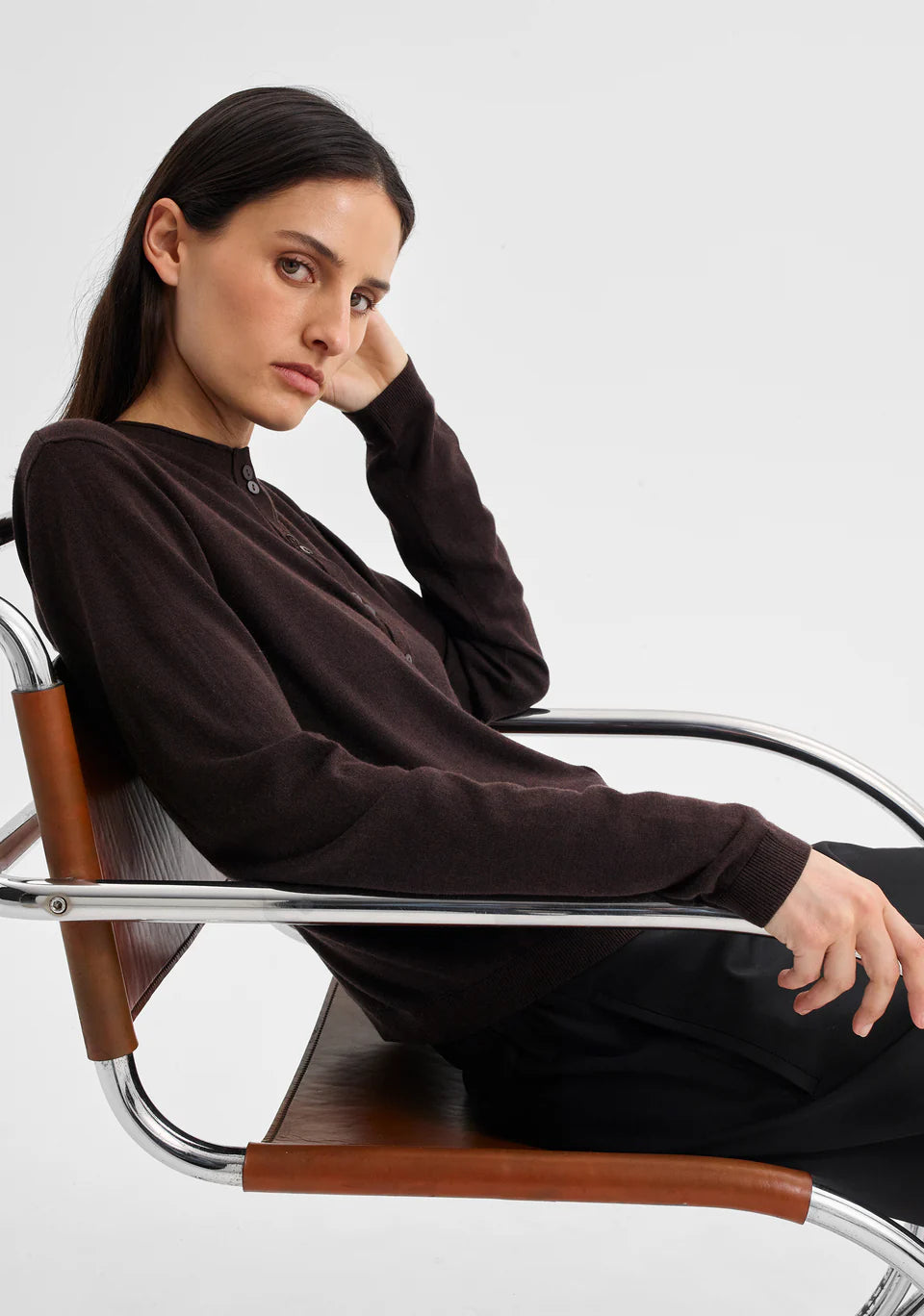 Margo Knit Cardigan Espresso