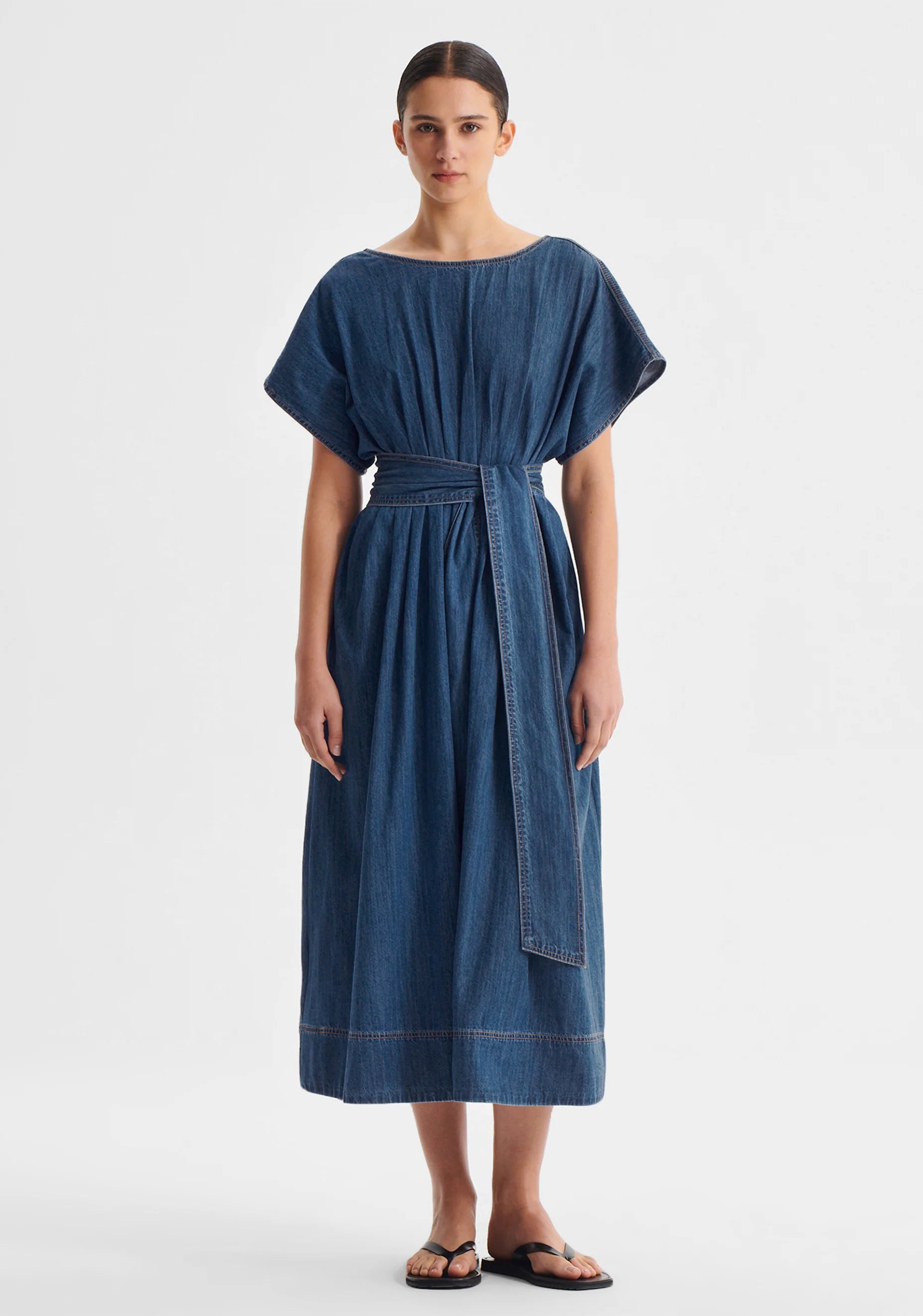Tatum Denim Dress Blue