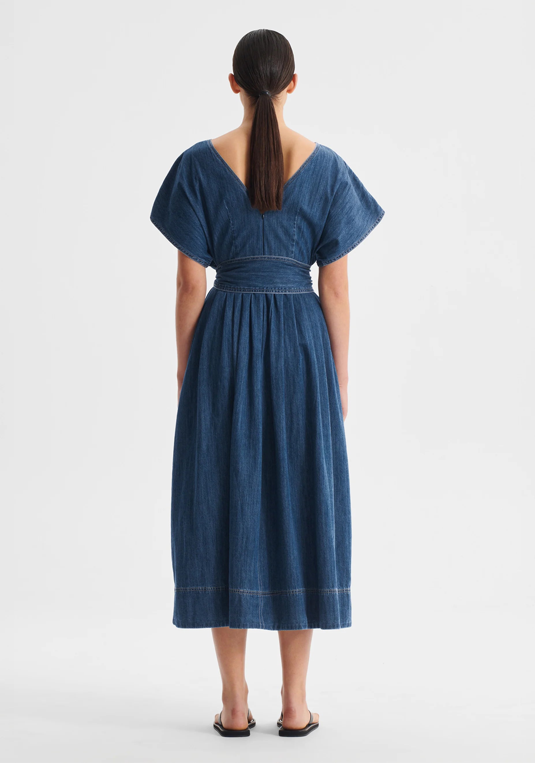 Tatum Denim Dress Blue
