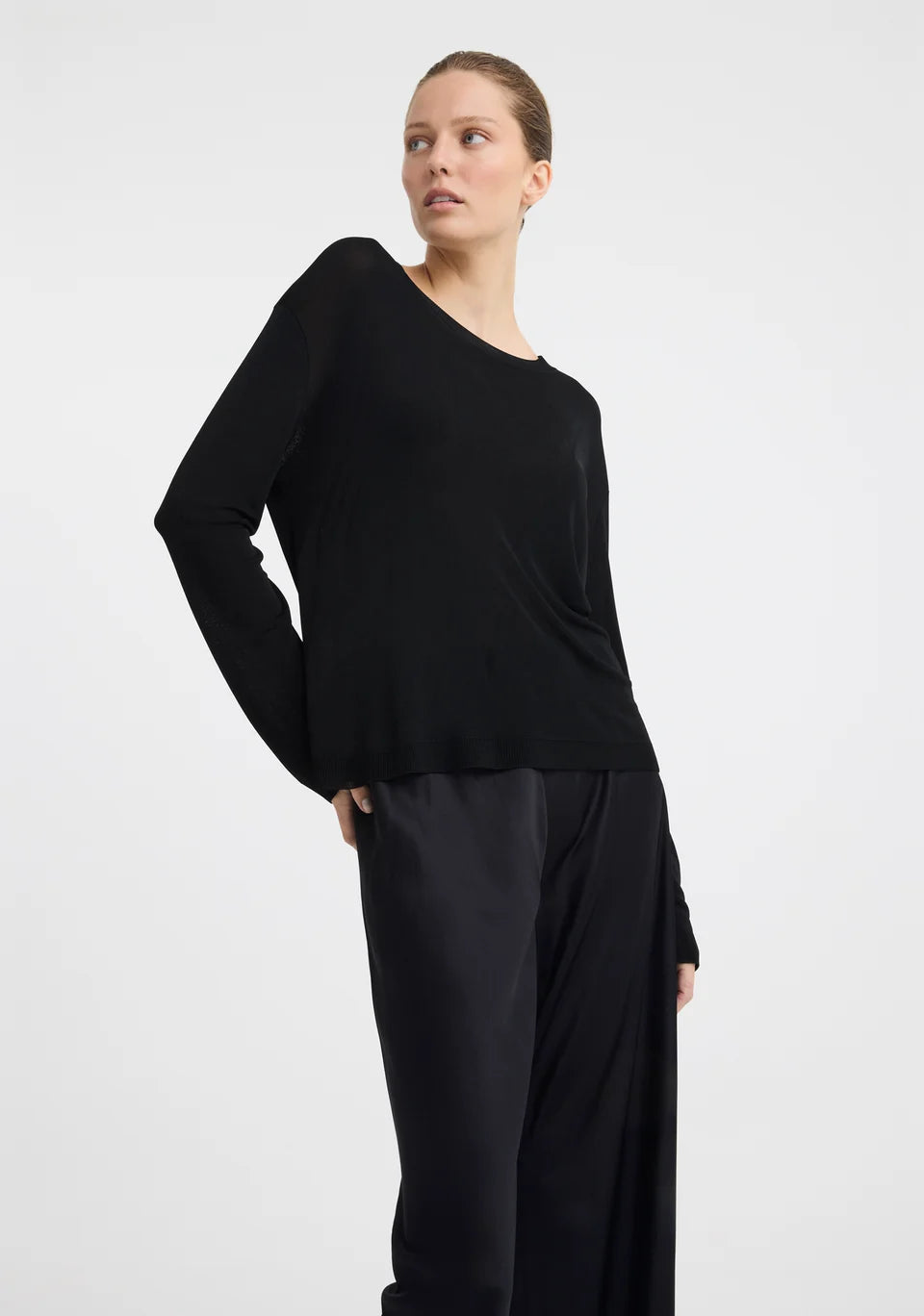 Carlos Knit Pullover Black