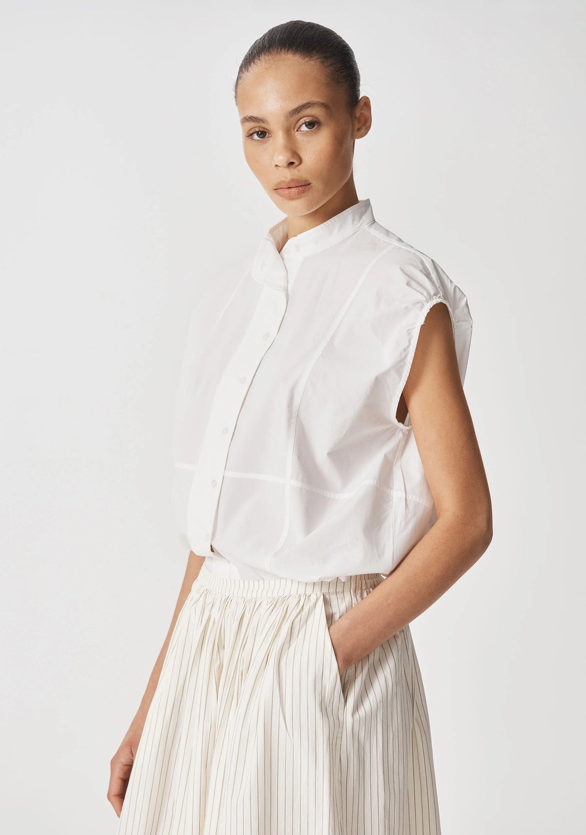 Evie Top White